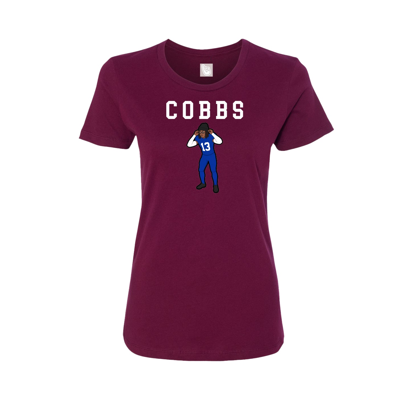 Fitted Women's Tee — Shirsey in Maroon