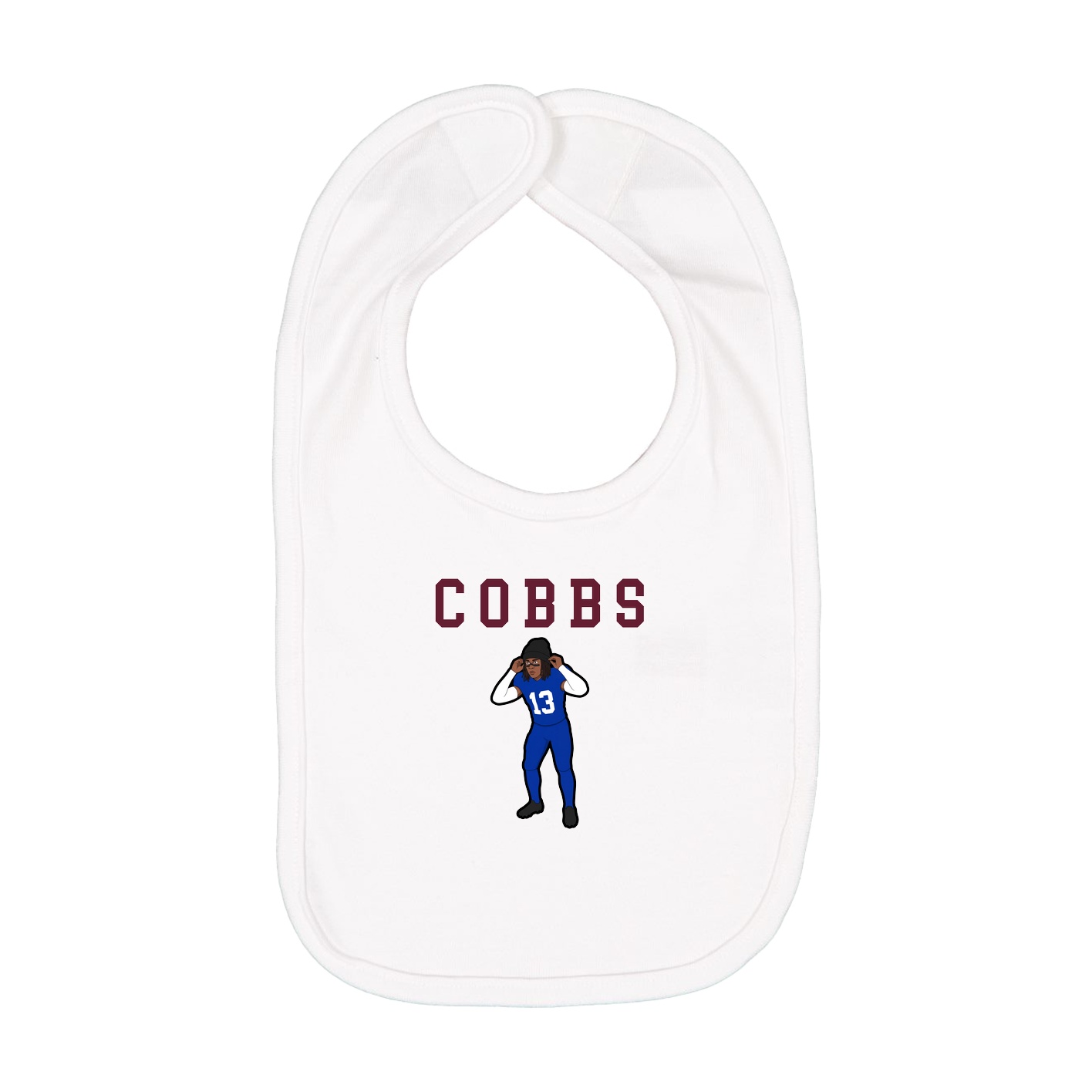 Infant Bib — Shirsey in White