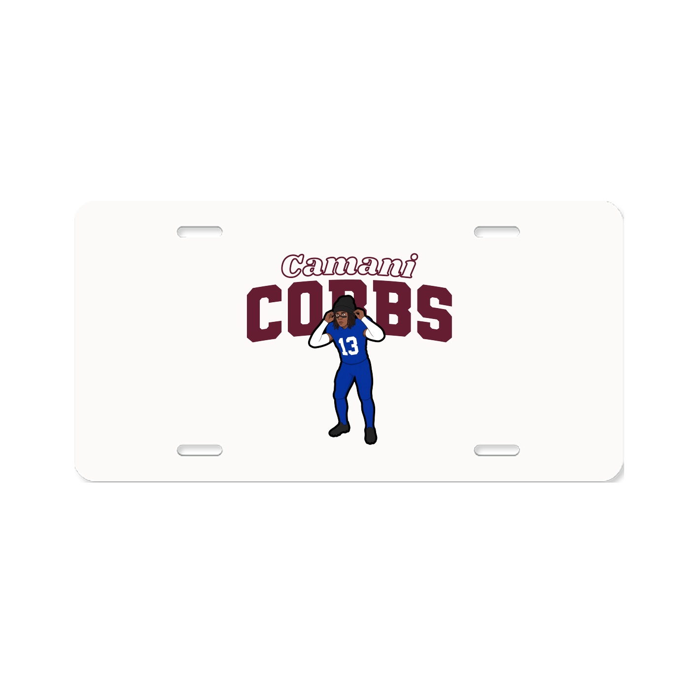 License Plate — Name Arch in Classic
