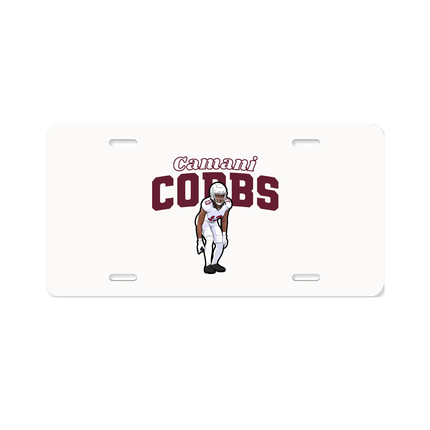 License Plate — Name Arch in Classic