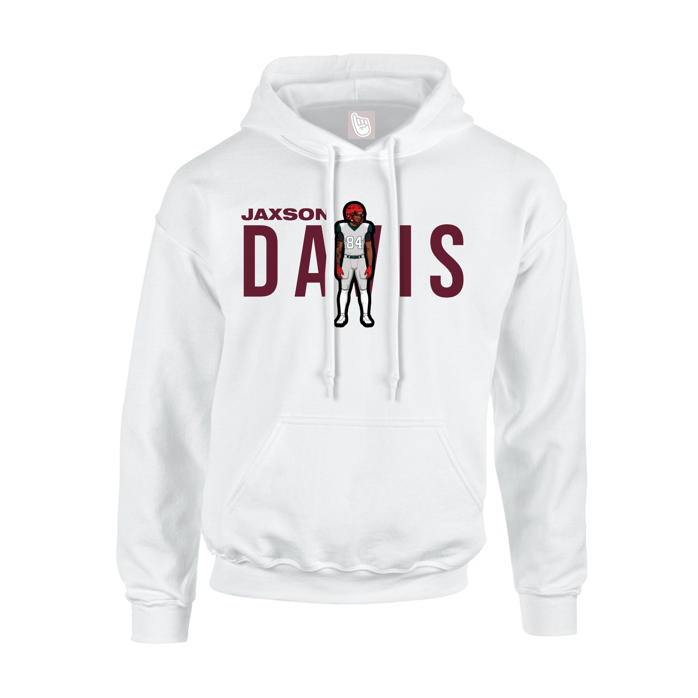 Hoodie — Player Name in White