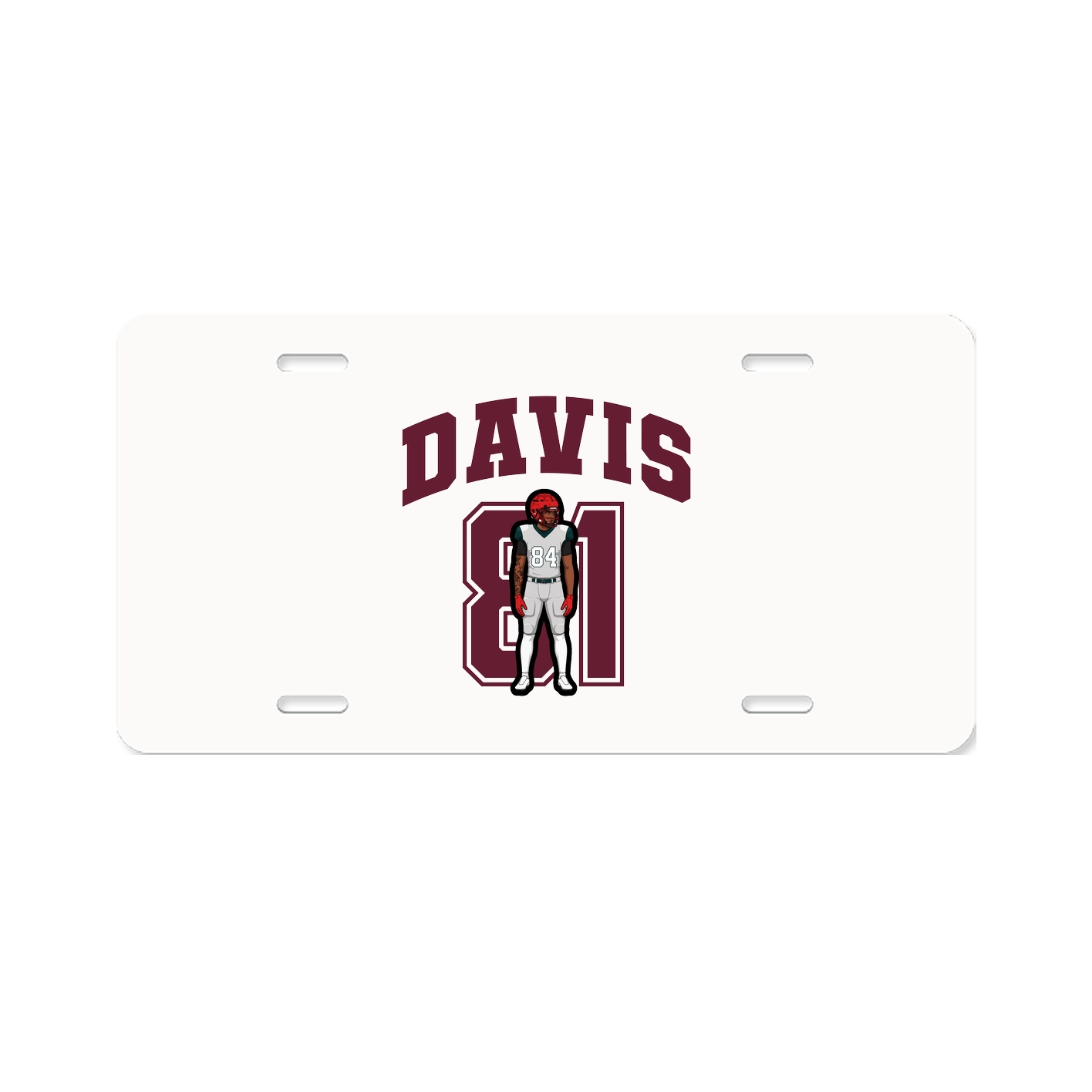 License Plate — Number in Classic