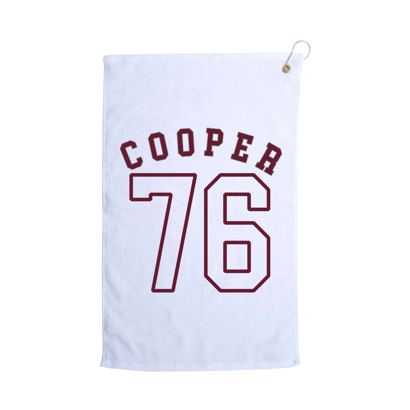 Golf Towel — Shirsey Arch in White