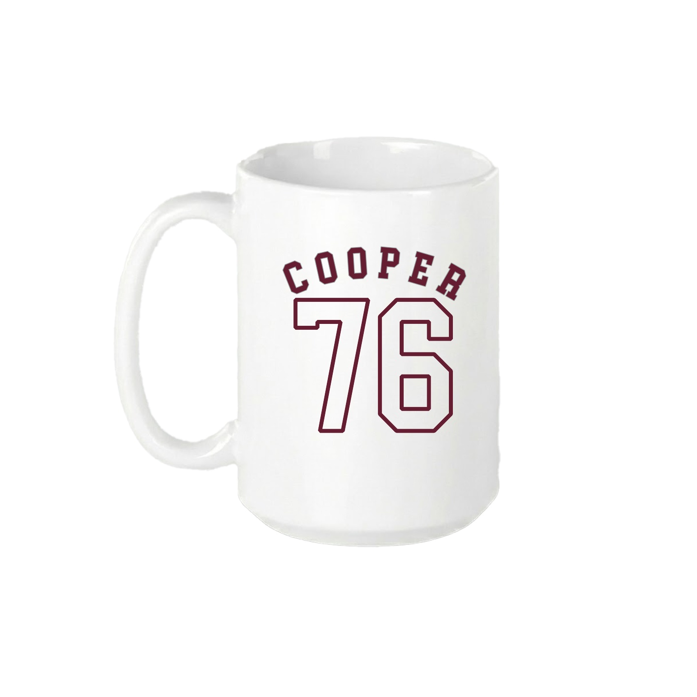 15oz Coffee Mug — Shirsey Arch in White