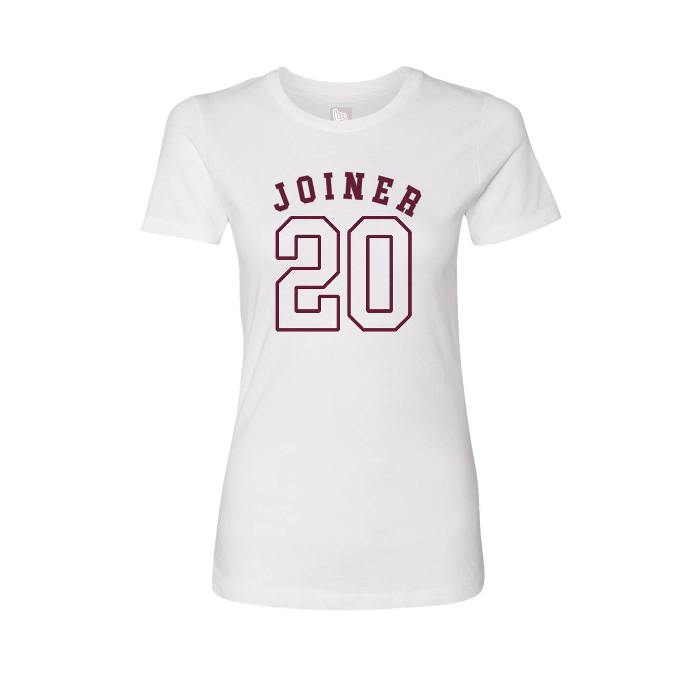 Fitted Women's Tee — Shirsey Arch in White