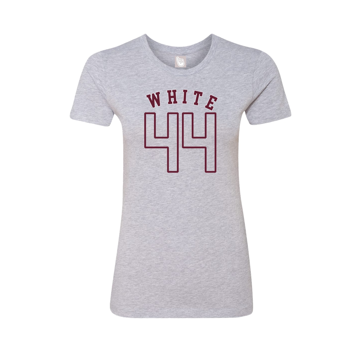 Fitted Women's Tee — Shirsey Arch in Grey