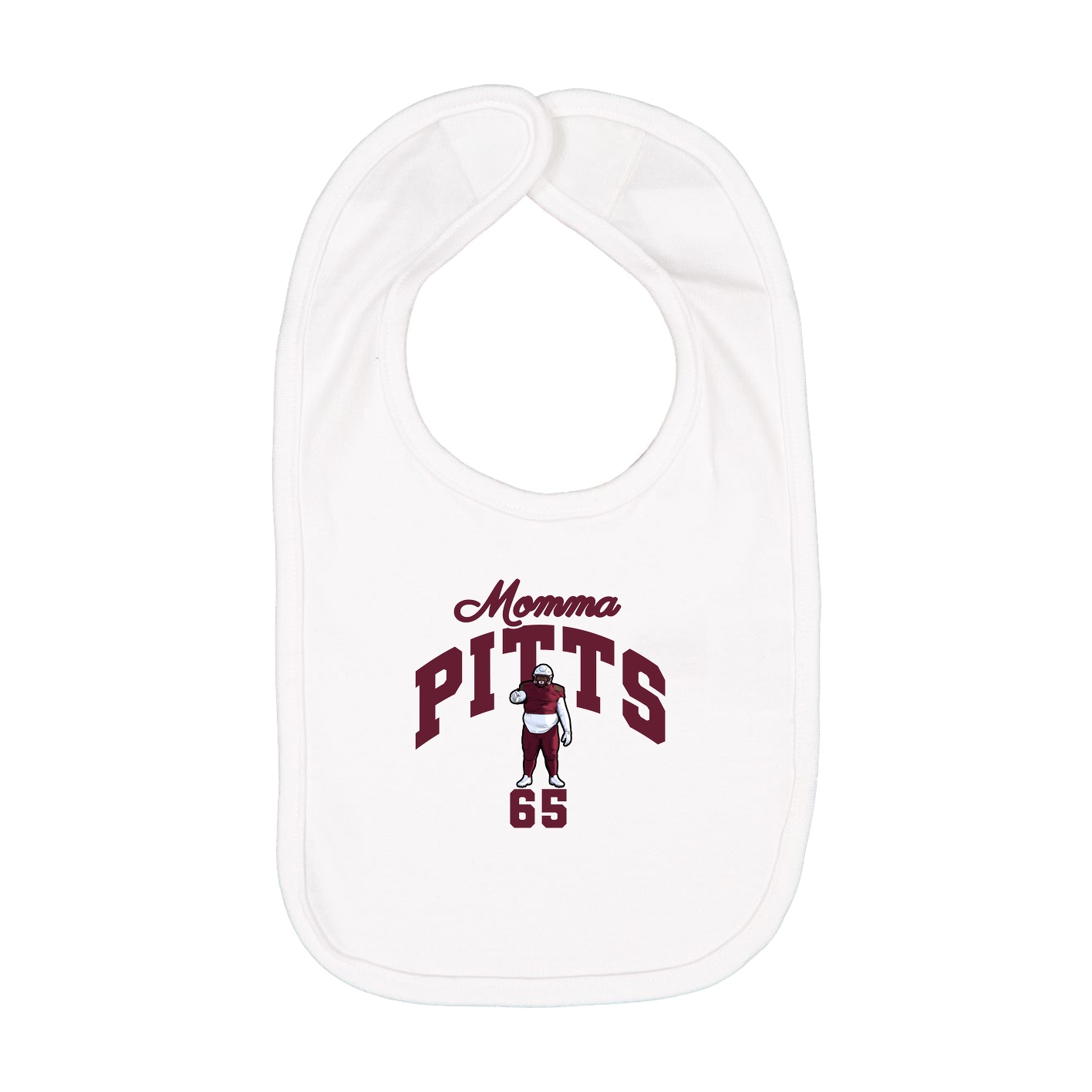 Infant Bib — Mothers Day Arch in White