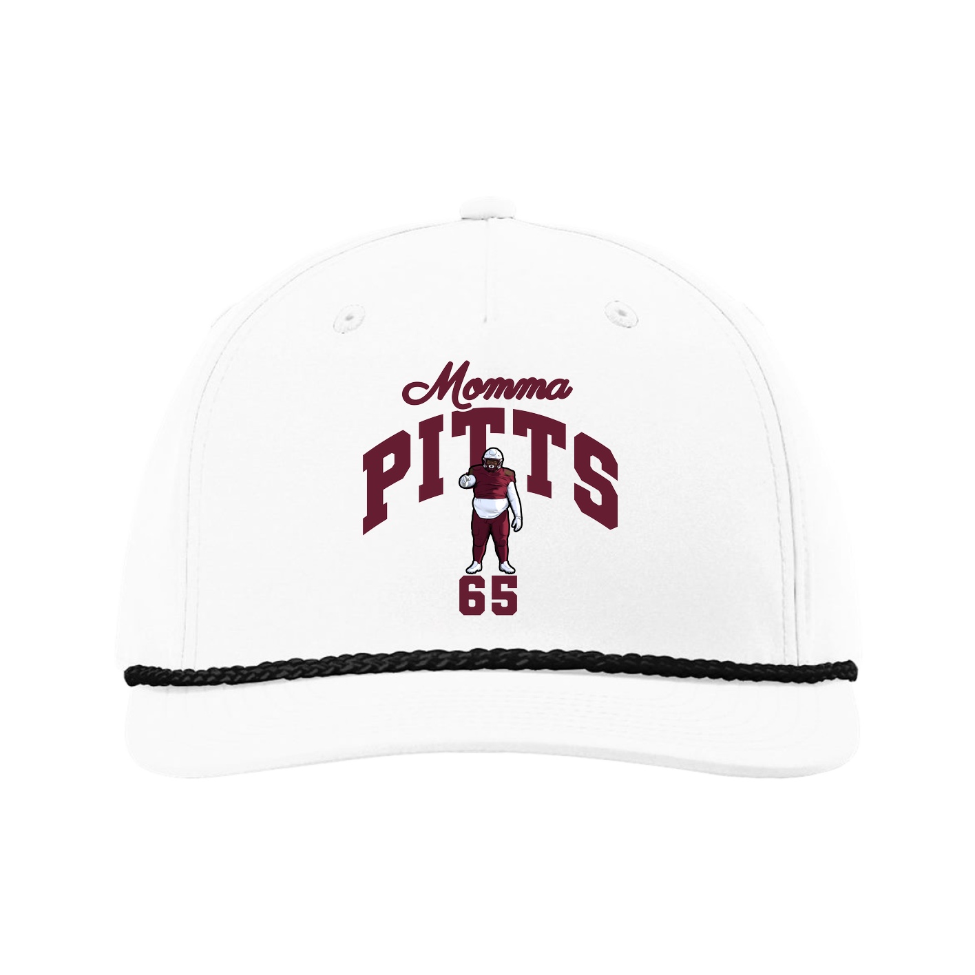 Five-Panel Classic Rope Cap — Mothers Day Arch in White