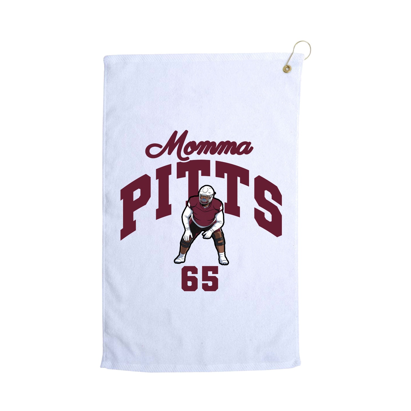 Golf Towel — Mothers Day Arch in White