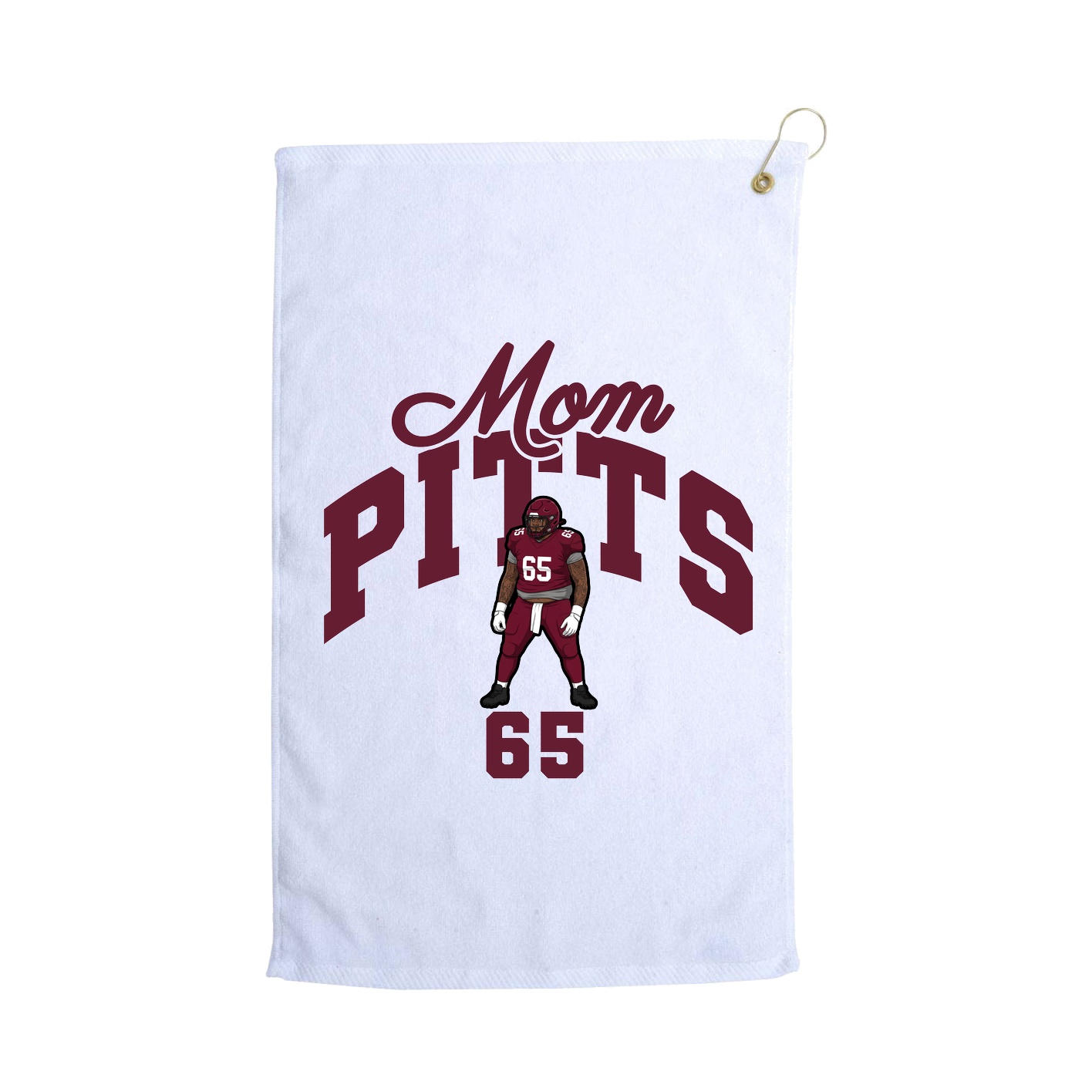 Golf Towel — Mothers Day Arch in White
