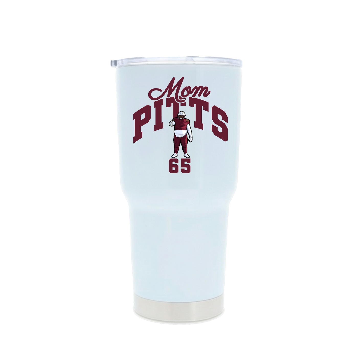 30oz Stainless Steel Tumbler — Mothers Day Arch in White