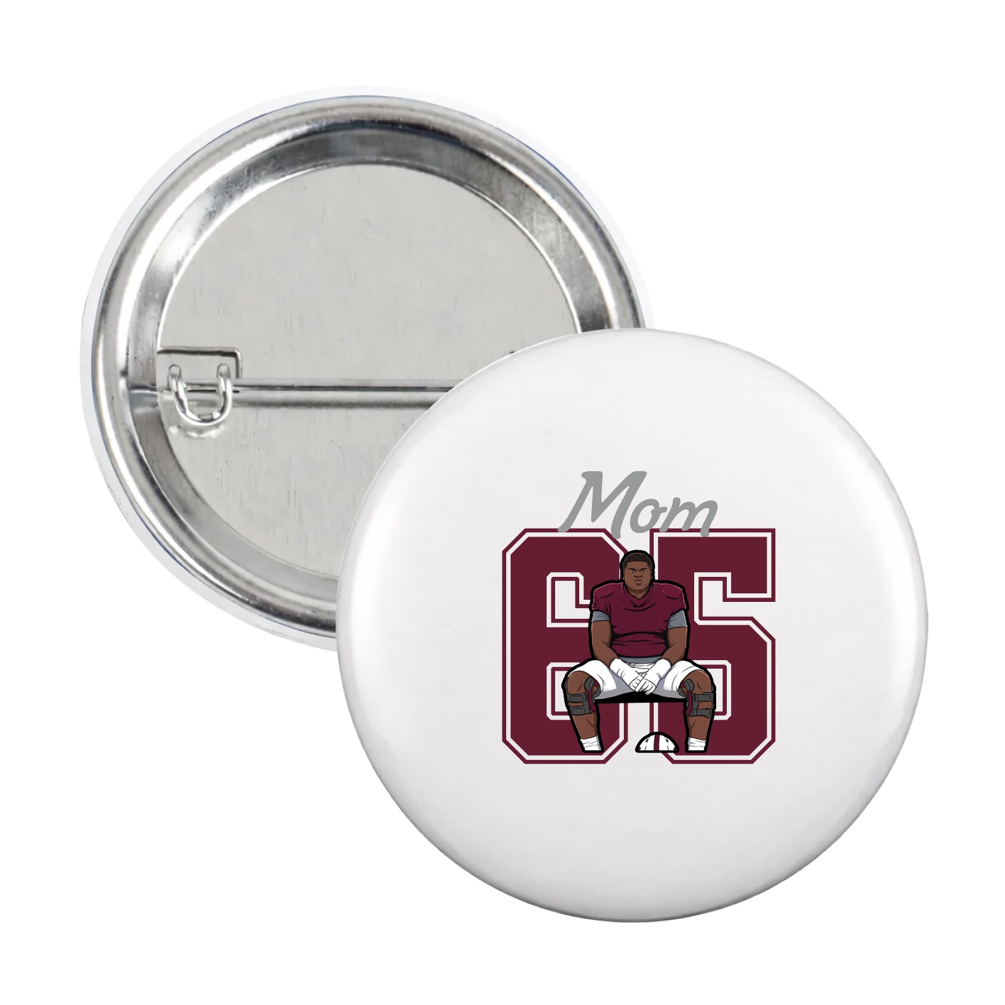 Game Day Button — Mothers Day Shirsey in White