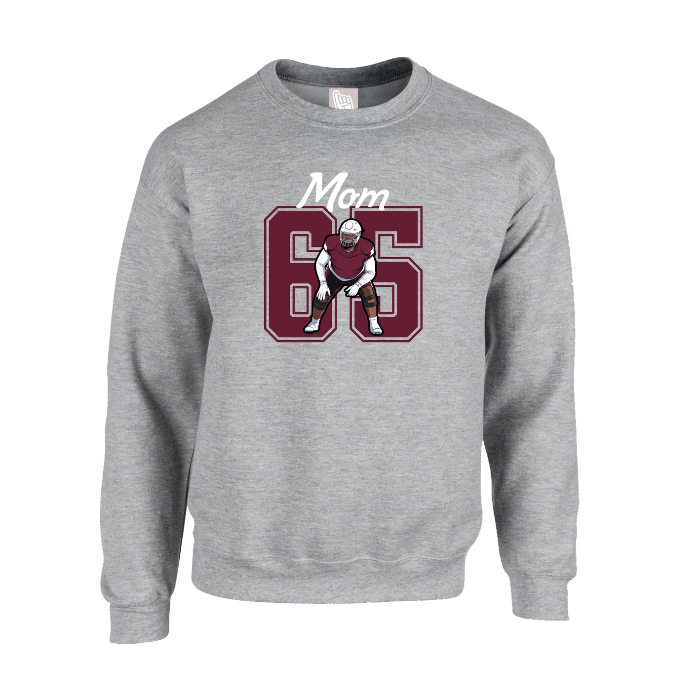 Fleece Crew — Mothers Day Shirsey in Grey