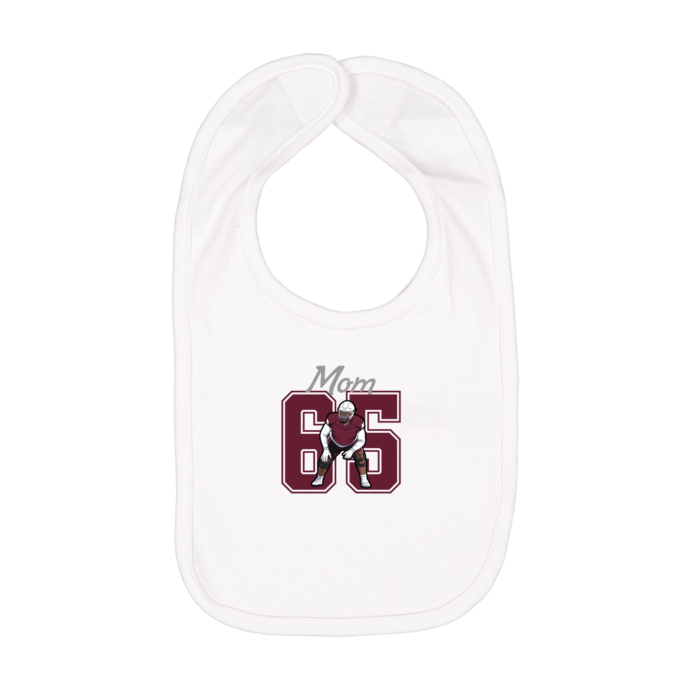 Infant Bib — Mothers Day Shirsey in White