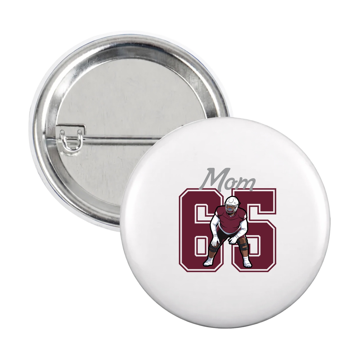 Game Day Button — Mothers Day Shirsey in White