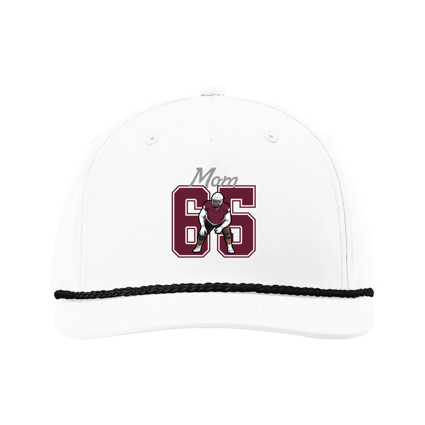 Five-Panel Classic Rope Cap — Mothers Day Shirsey in White