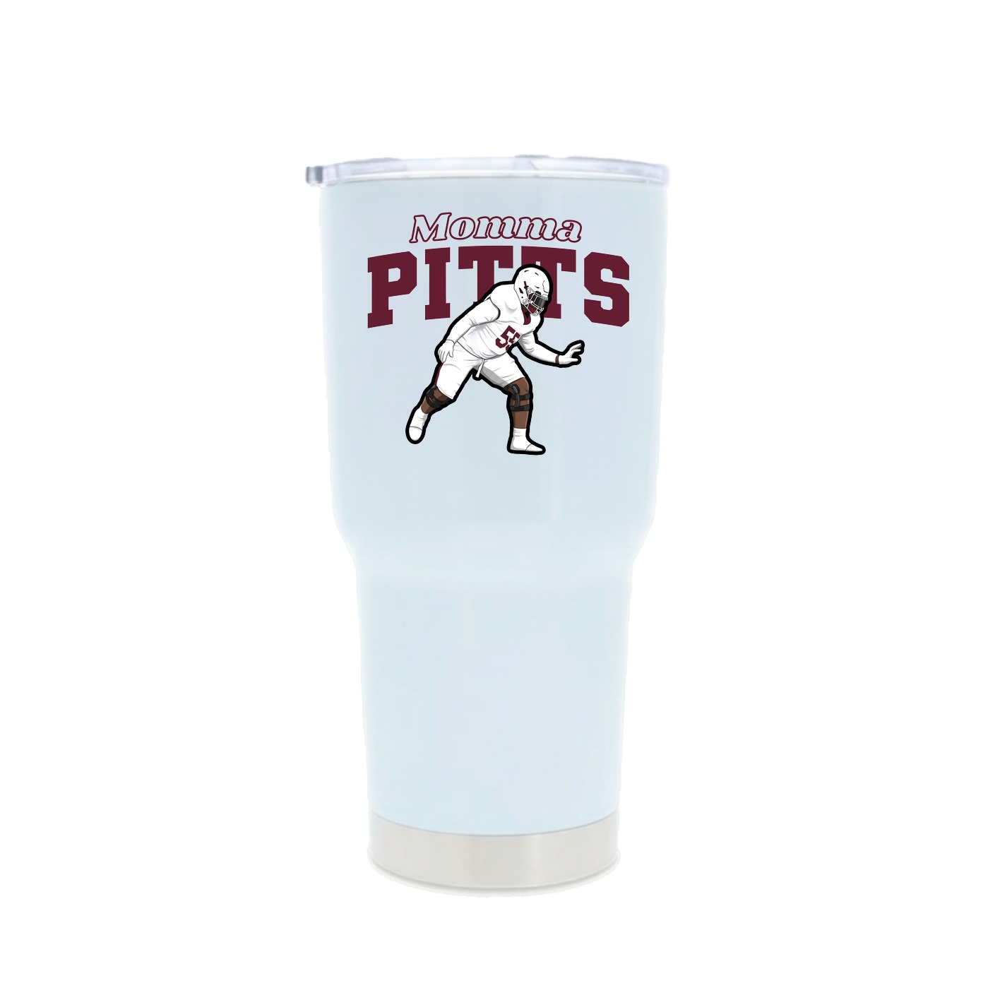 30oz Stainless Steel Tumbler — Mothers Day Block in White