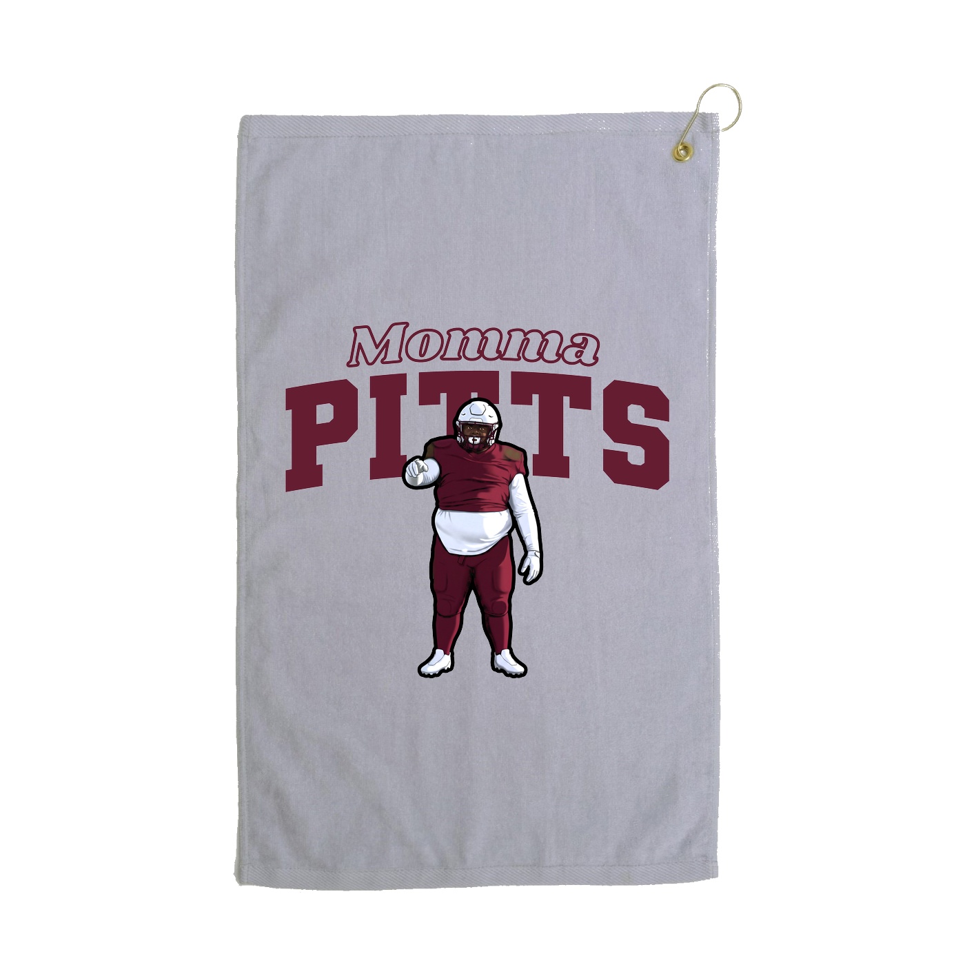 Golf Towel — Mothers Day Block in Grey