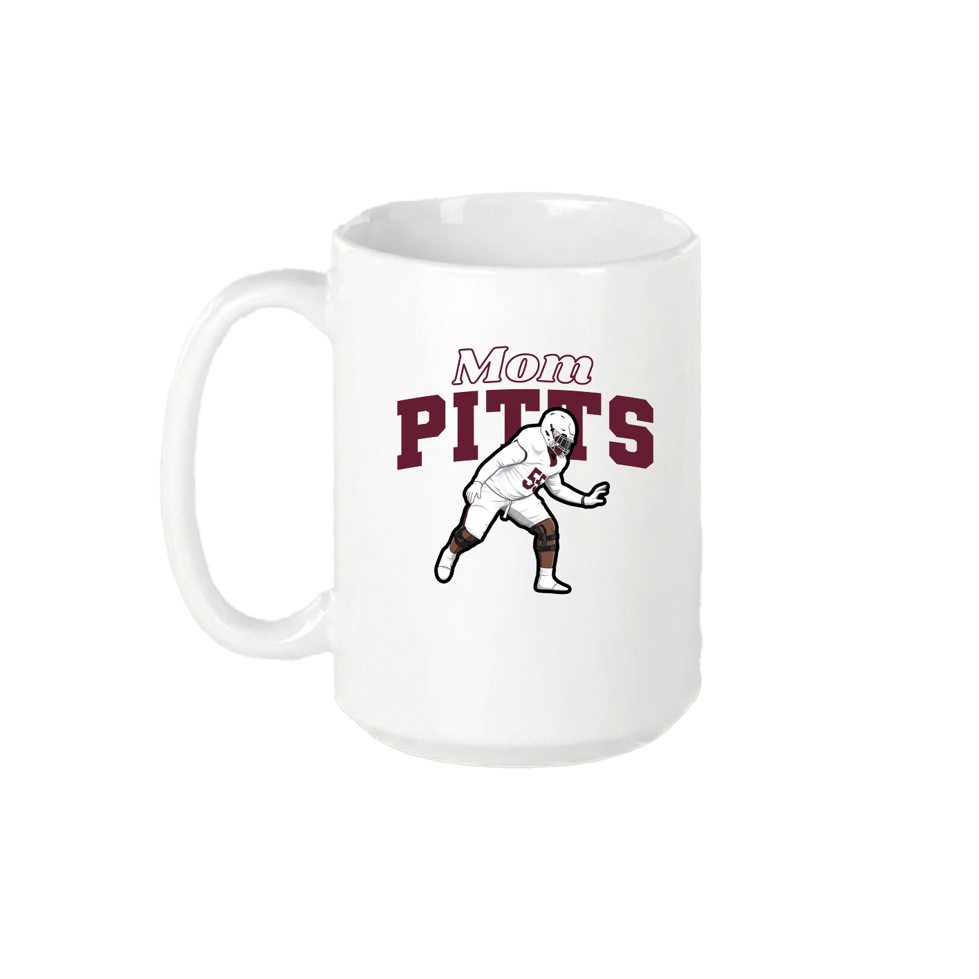 15oz Coffee Mug — Mothers Day Block in White