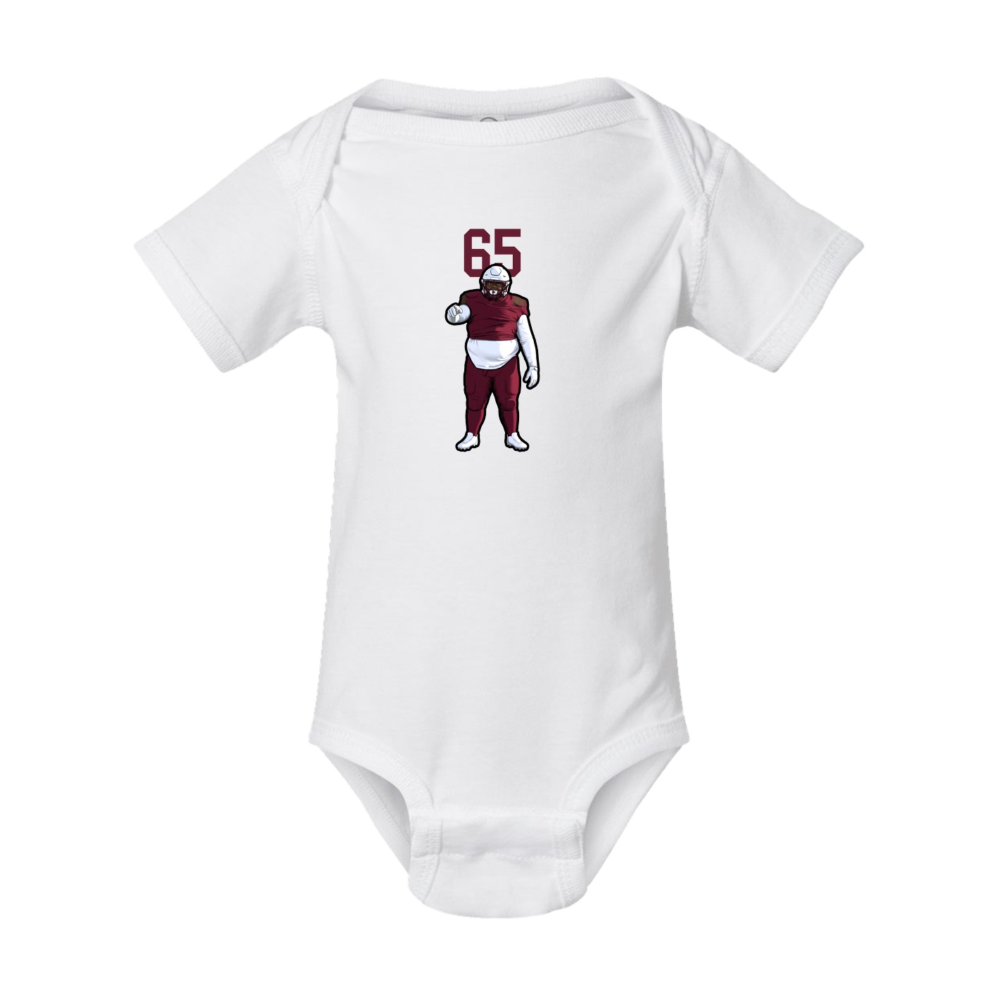 Baby Onesie — Number Top in White