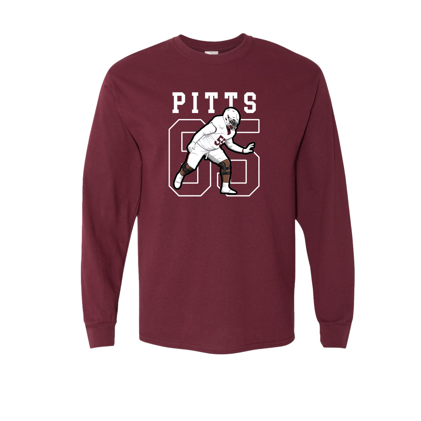Long Sleeve Tee — Shirsey in Maroon