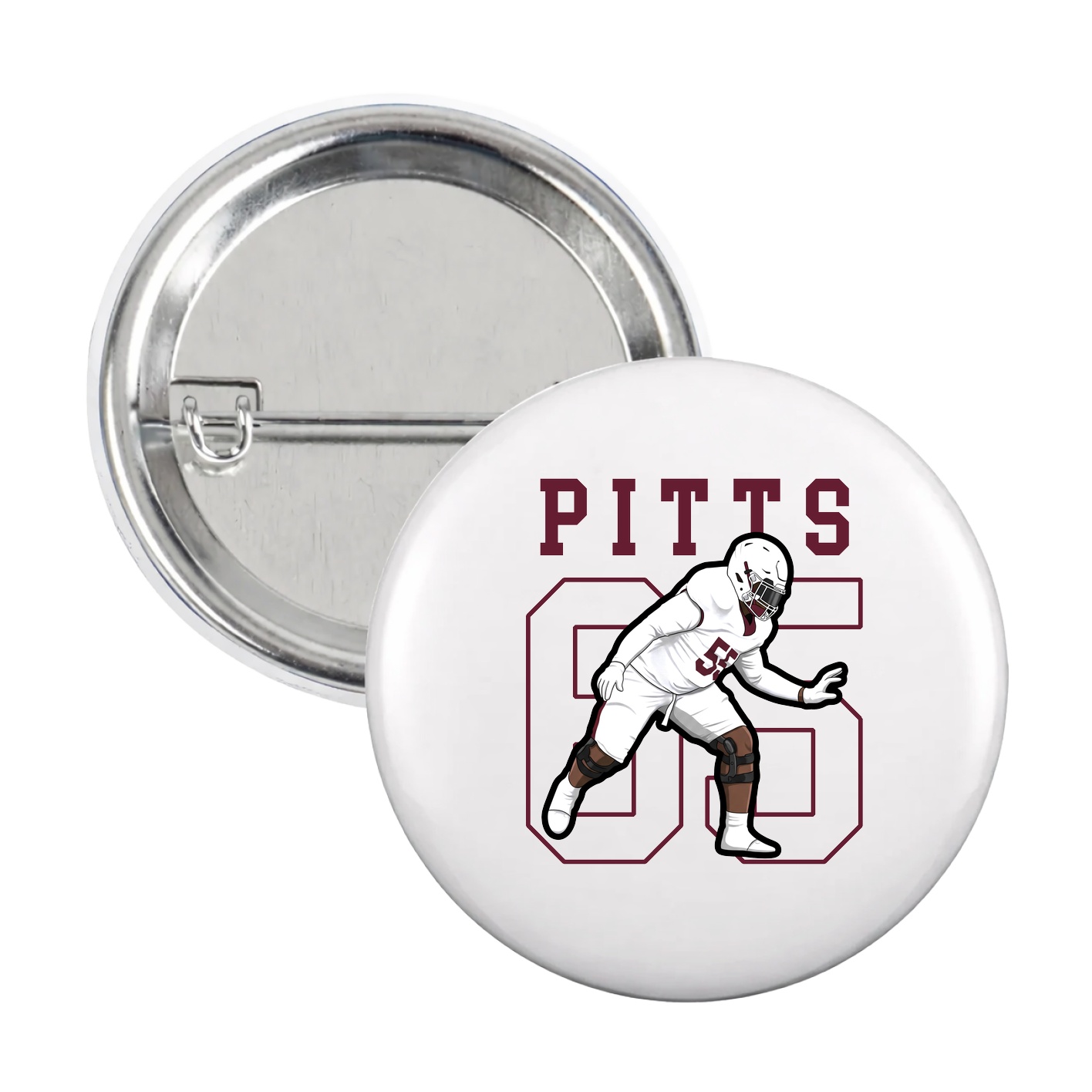 Game Day Button — Shirsey in White