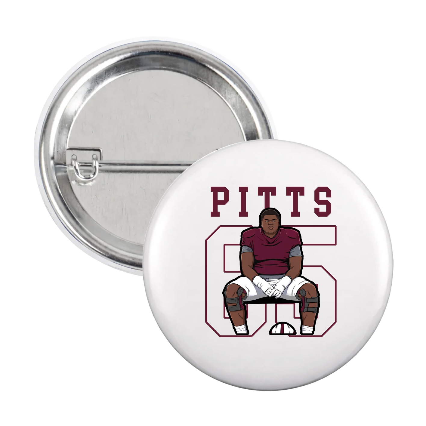 Game Day Button — Shirsey in White