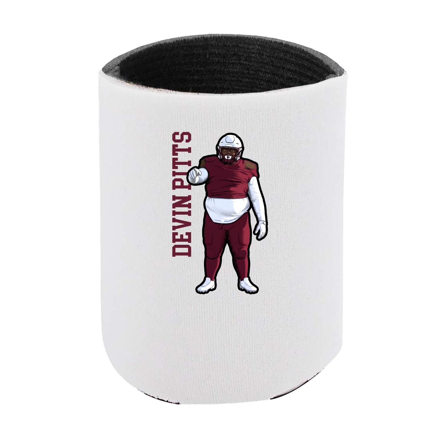 Can Holder — Name Vertical in White