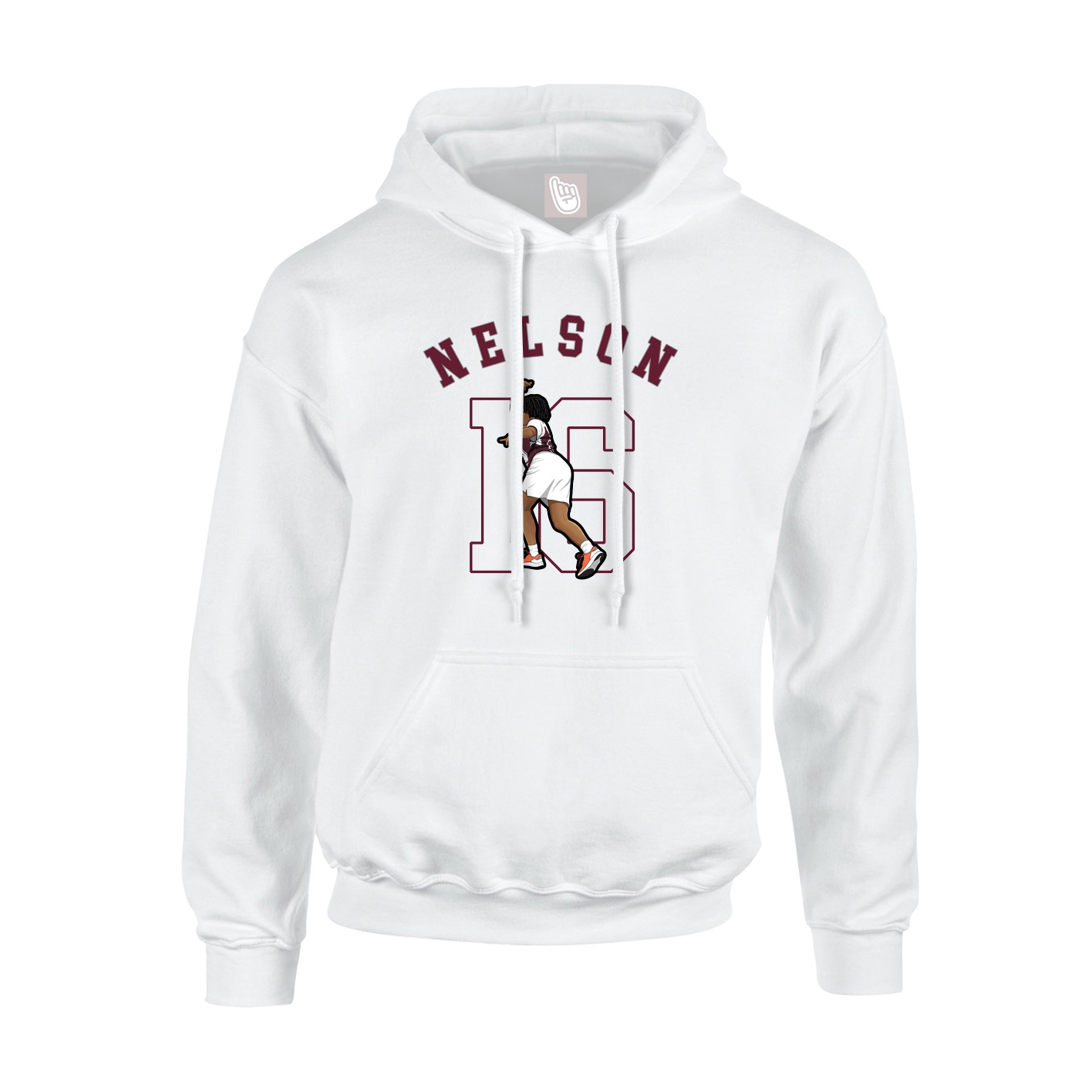 Hoodie — Shirsey Arch in White