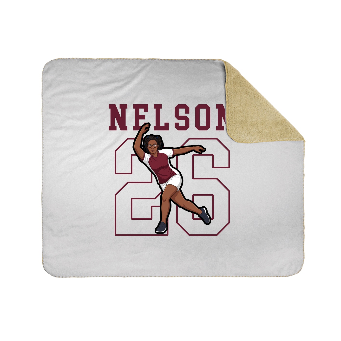 50x60 Sherpa Lined Throw Blanket
