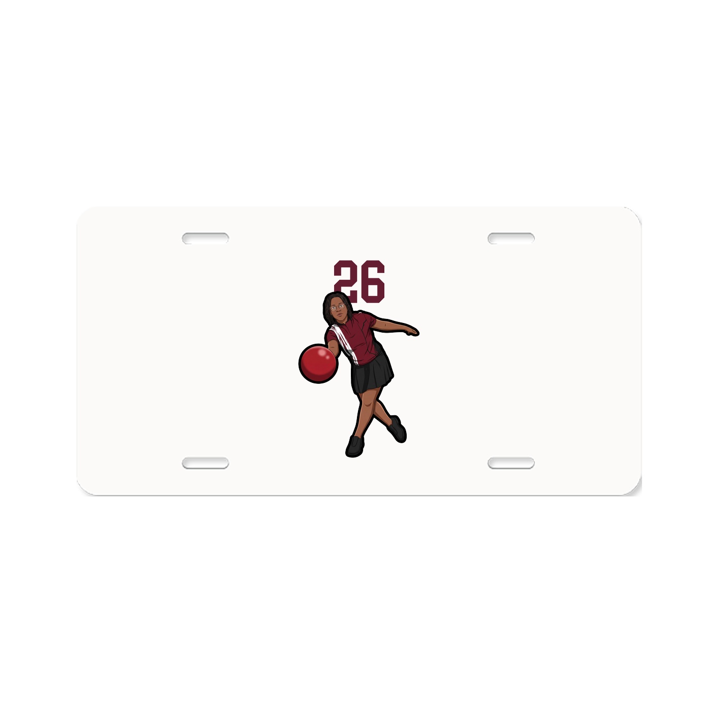 License Plate — Number Top in Classic