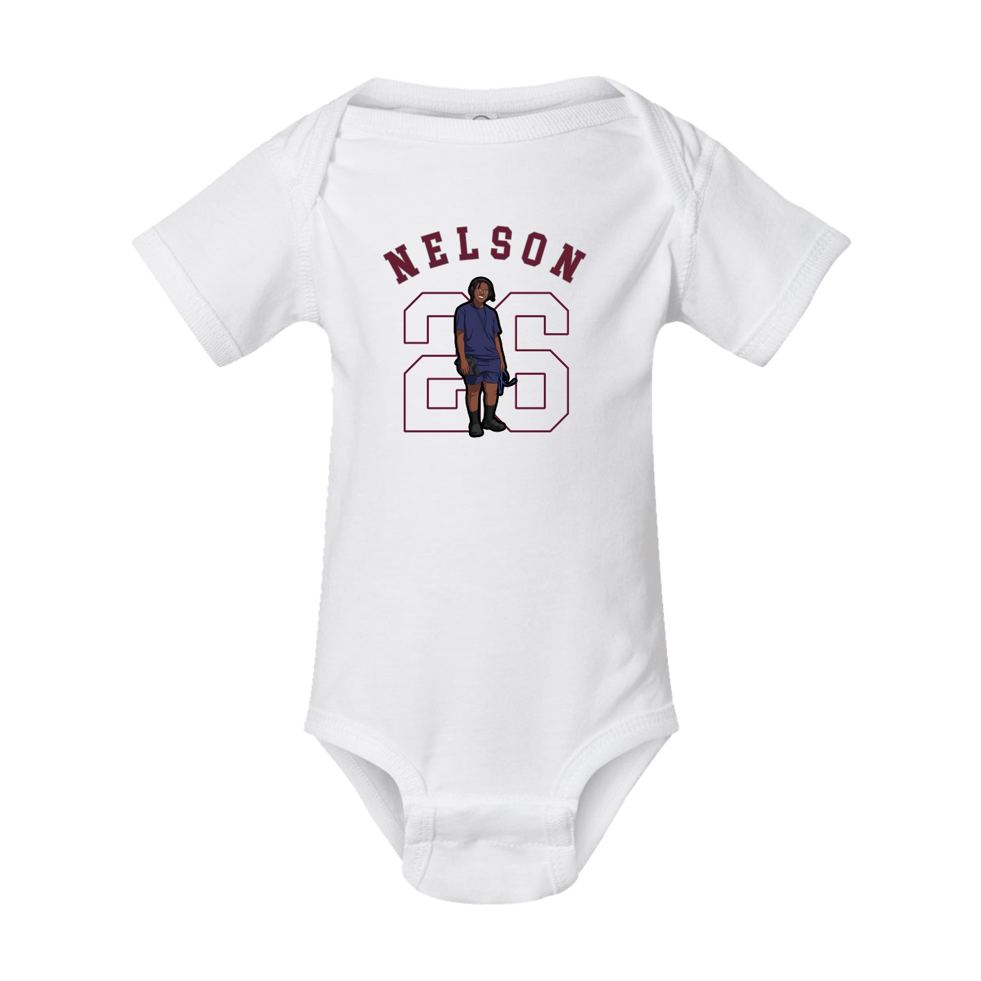 Baby Onesie — Shirsey Arch in White