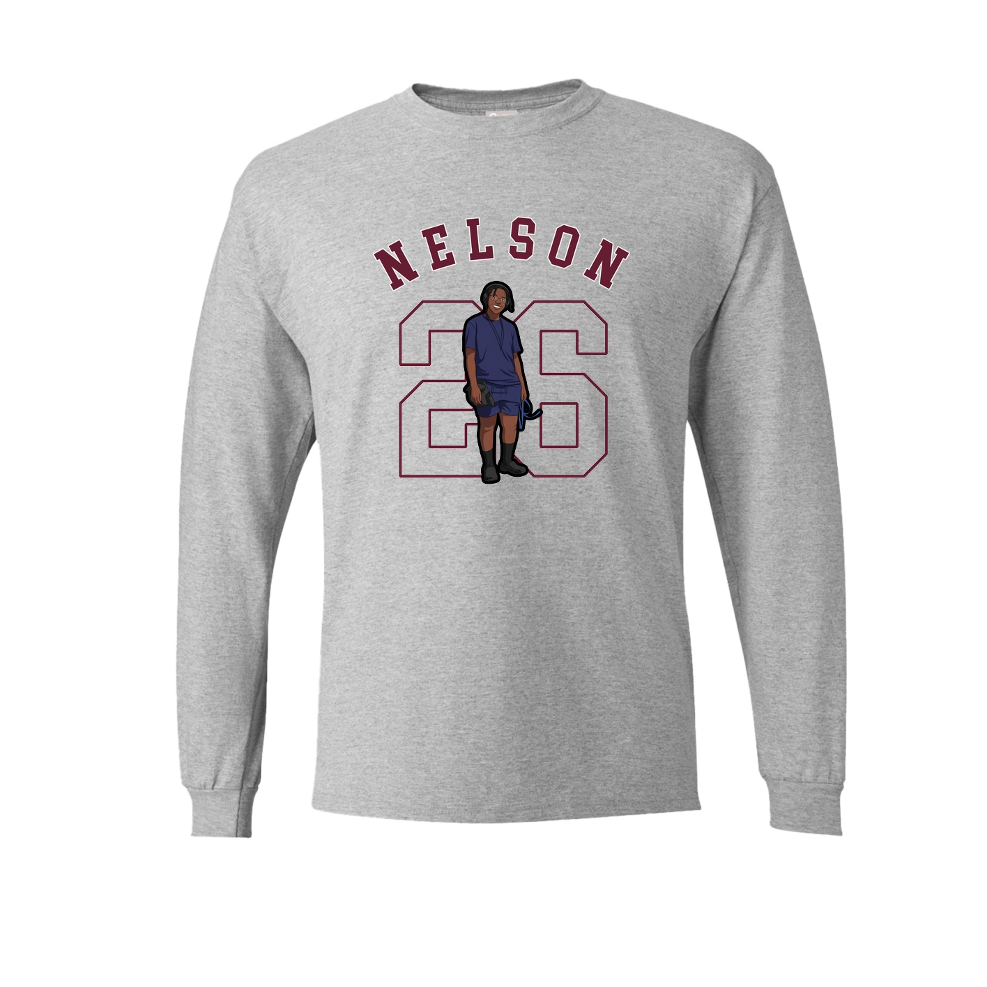 Long Sleeve Tee — Shirsey Arch in Grey