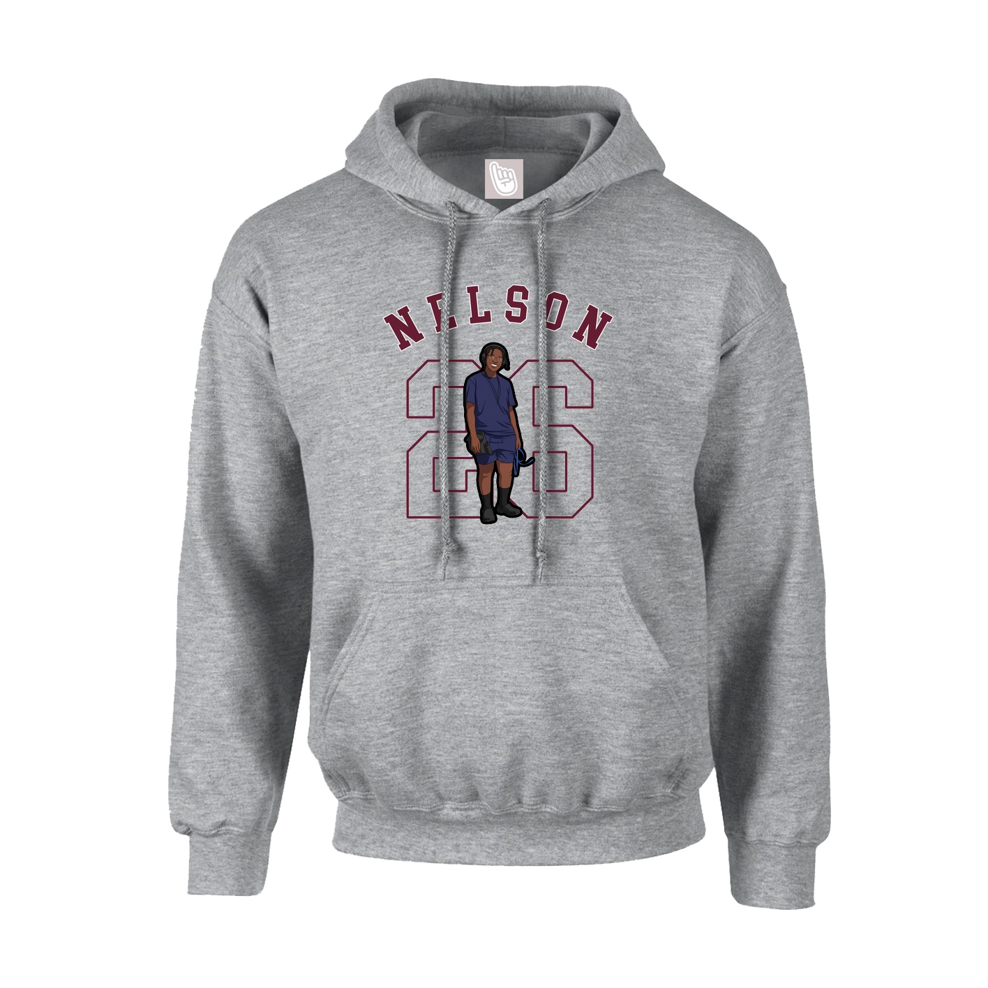 Youth Hoodie — Shirsey Arch in Grey
