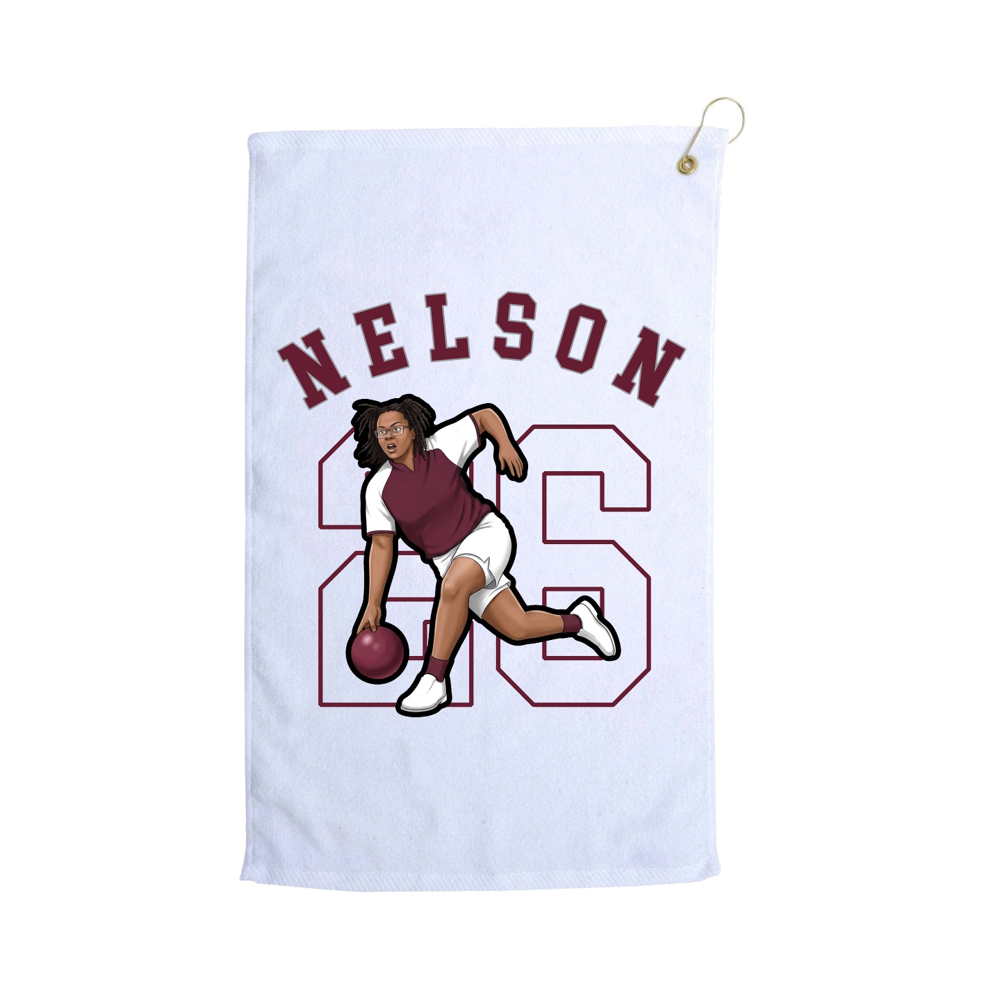 Golf Towel — Shirsey Arch in White
