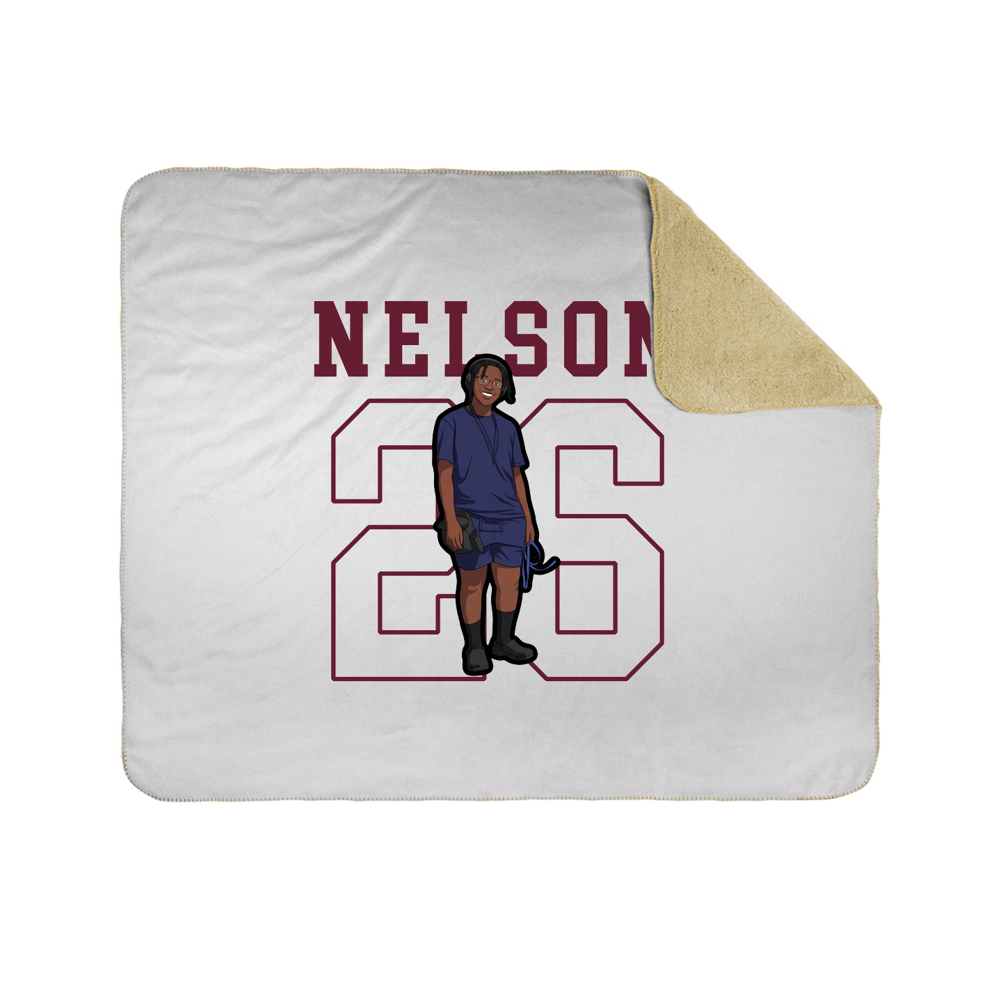 Throw Blanket — Shirsey in White