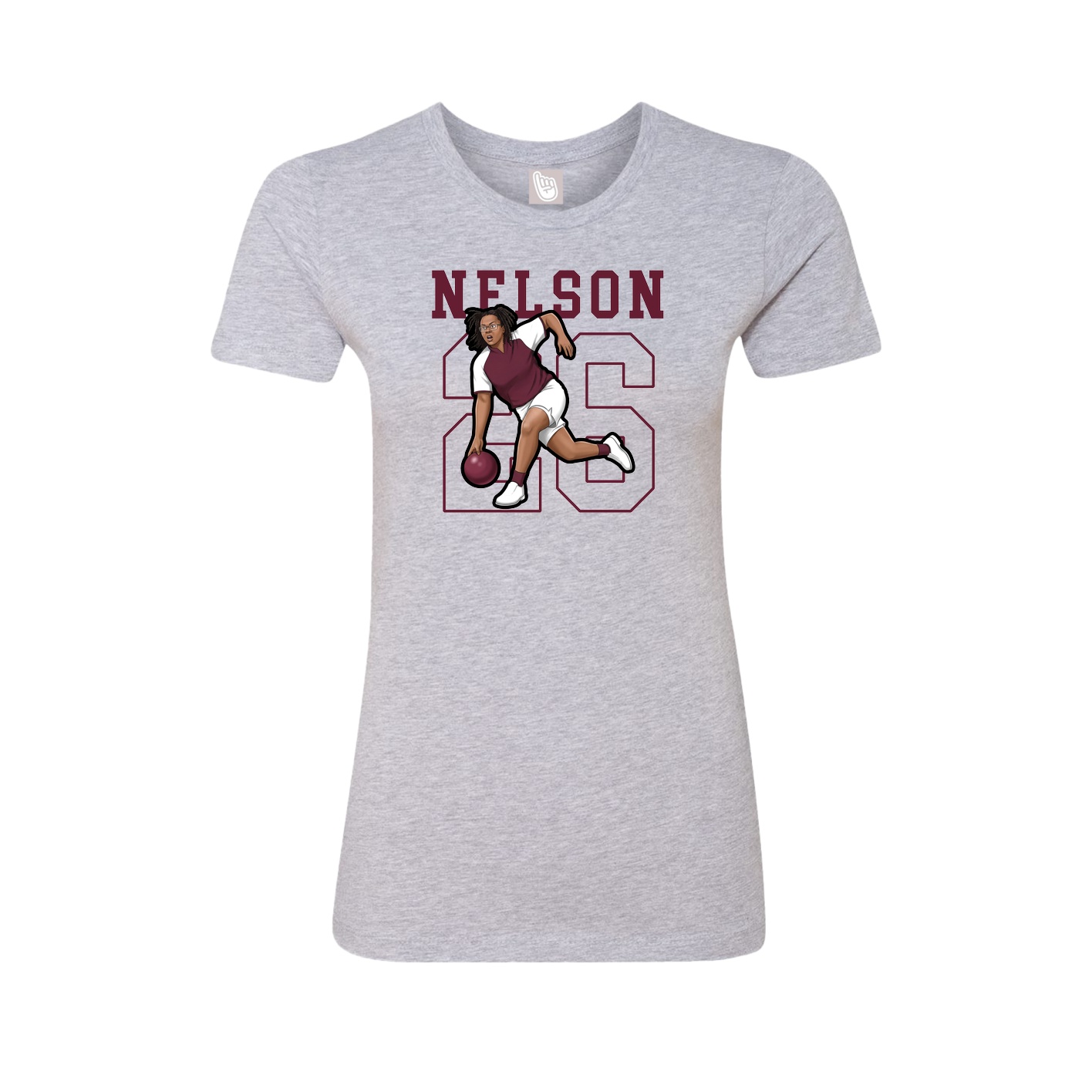 Fitted Women's Tee — Shirsey in Grey