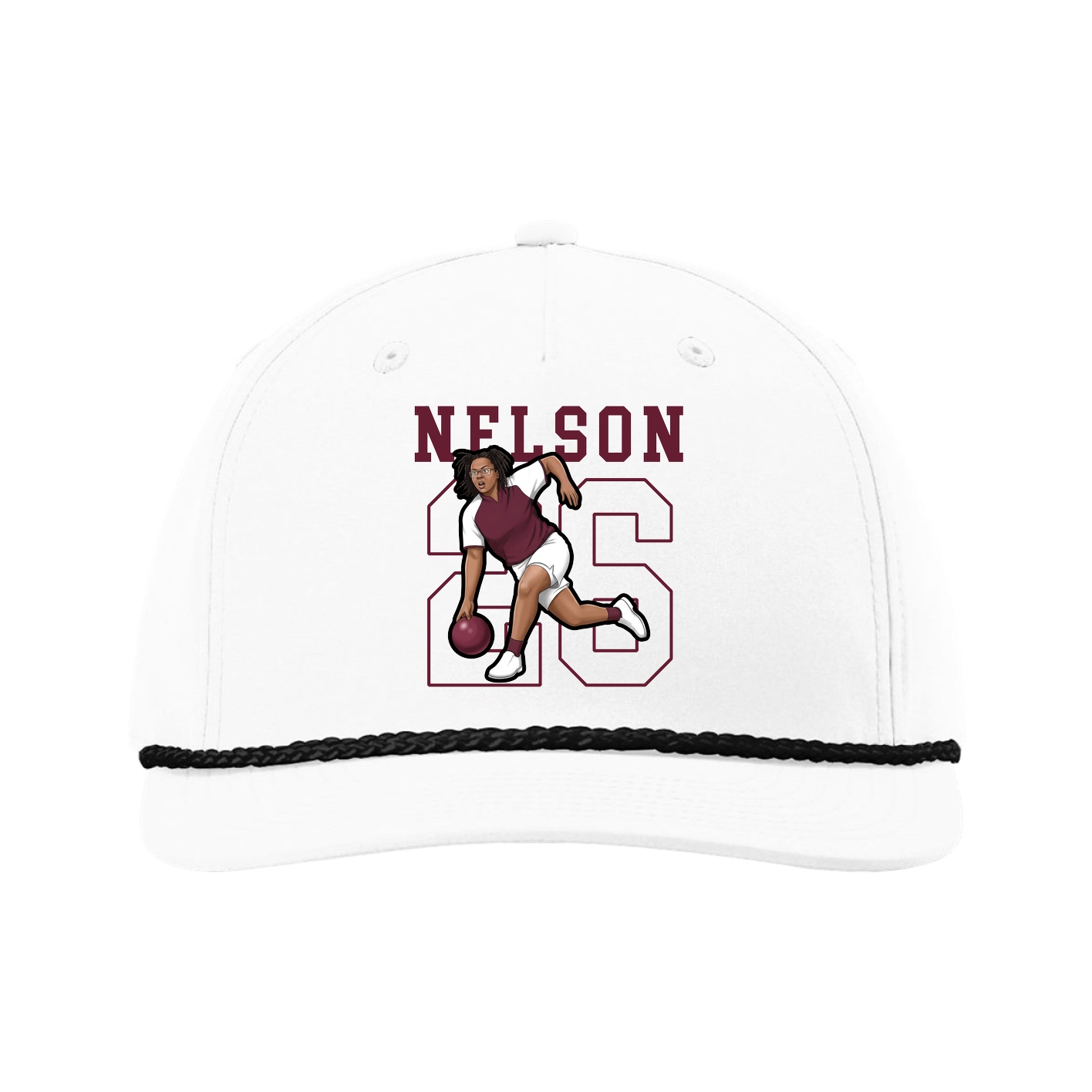 Five-Panel Classic Rope Cap — Shirsey in White