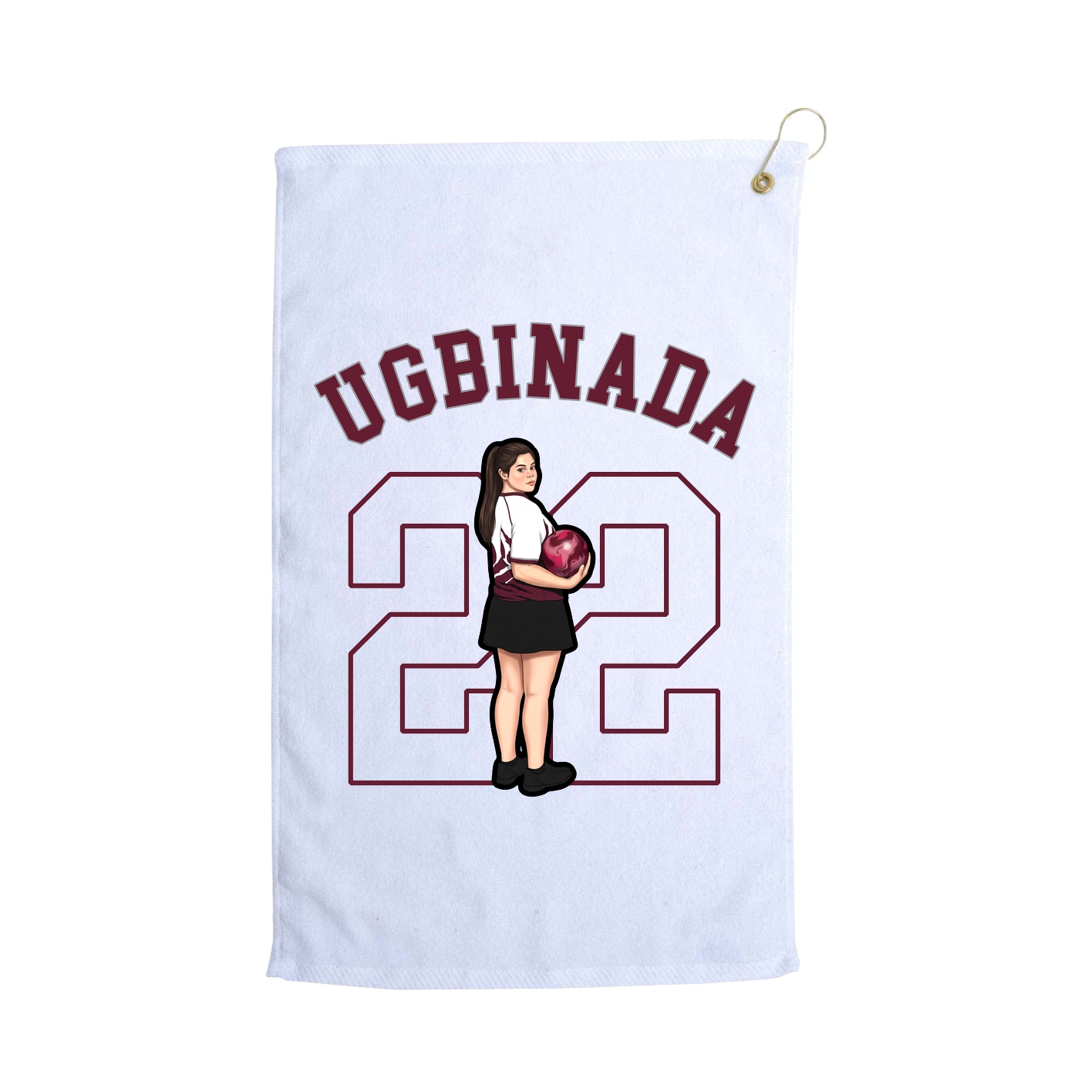 Golf Towel — Shirsey Arch in White