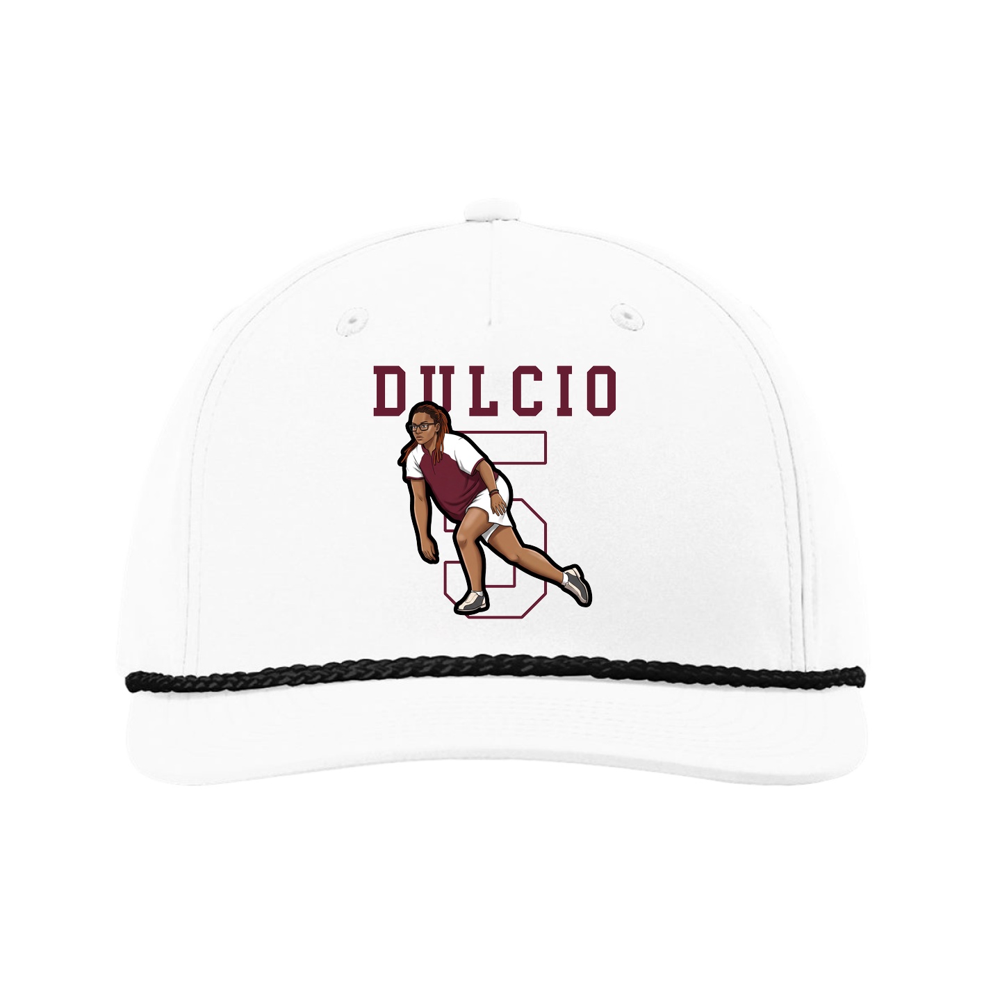 Five-Panel Classic Rope Cap — Shirsey in White