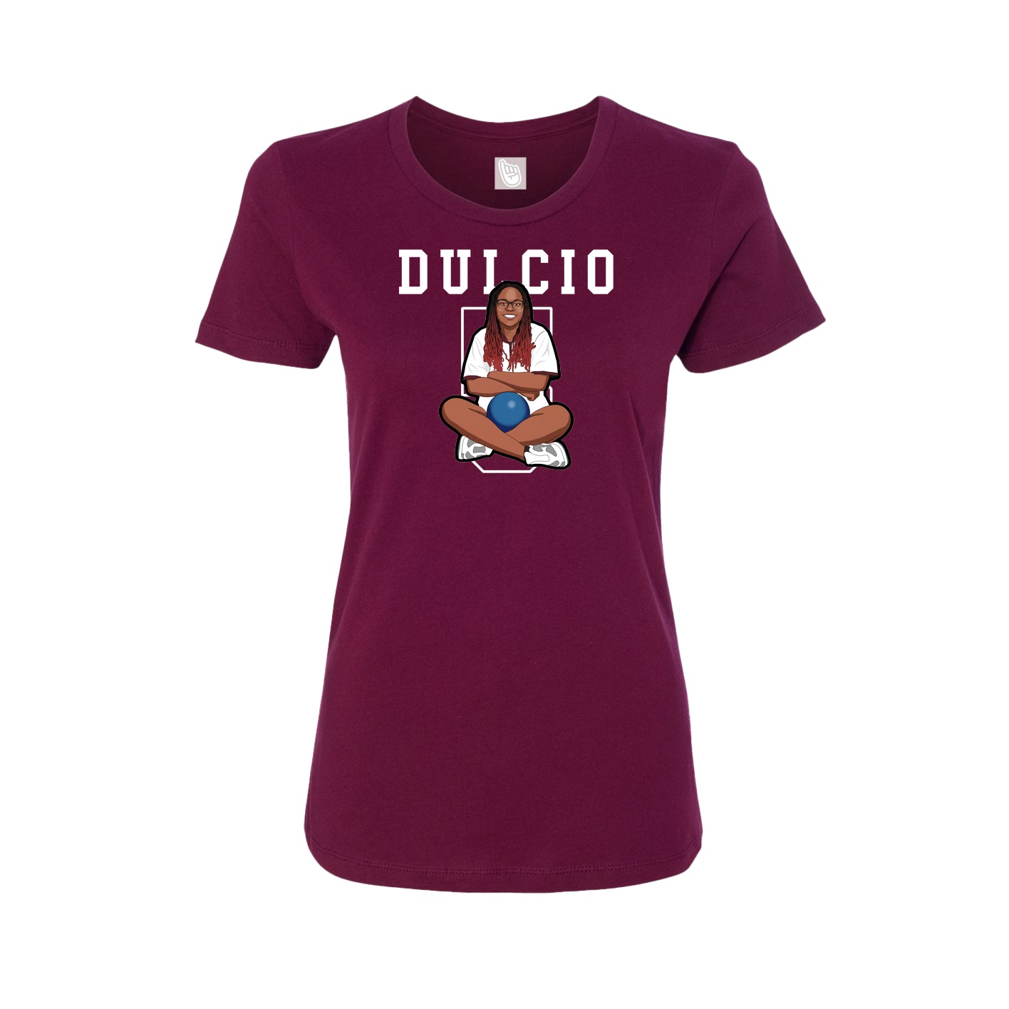 Fitted Women's Tee — Shirsey in Maroon