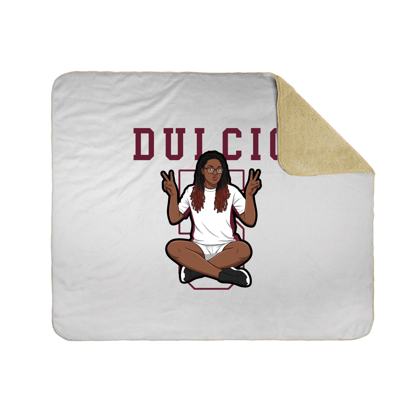 Throw Blanket — Shirsey in White