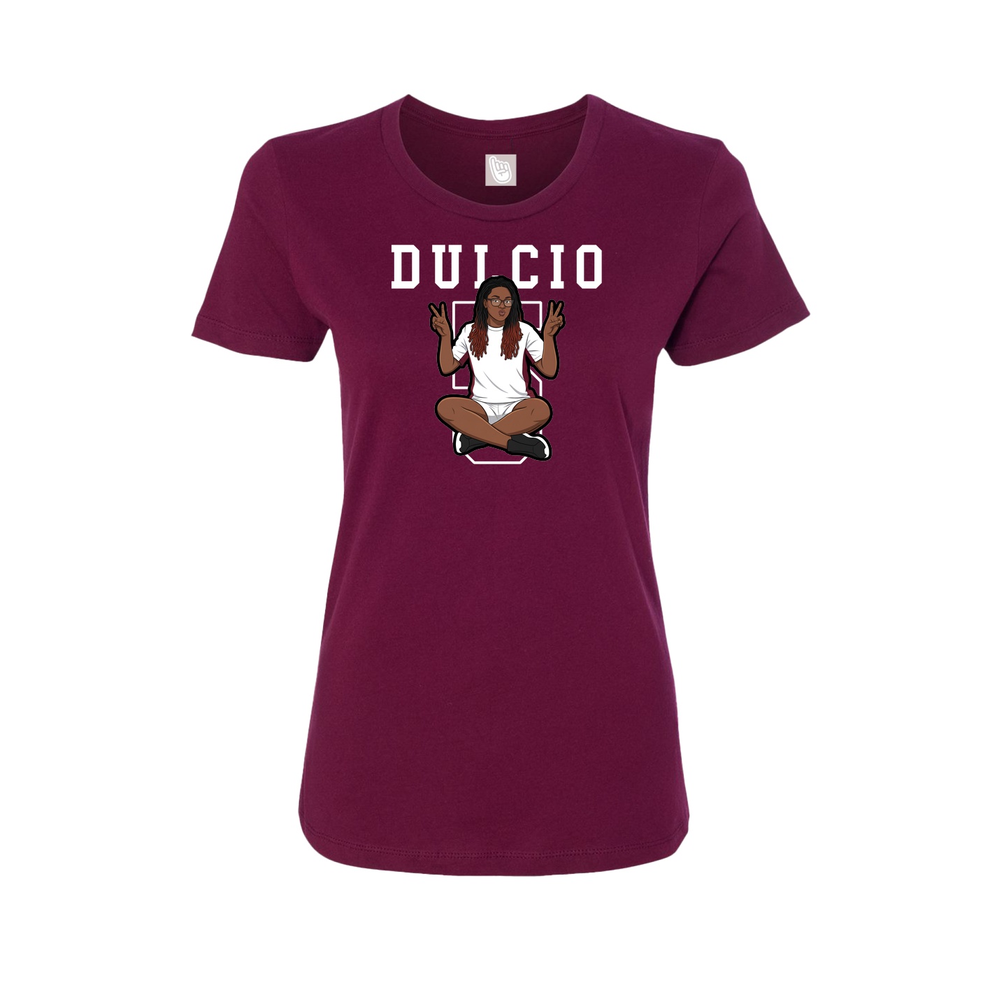 Fitted Women's Tee — Shirsey in Maroon