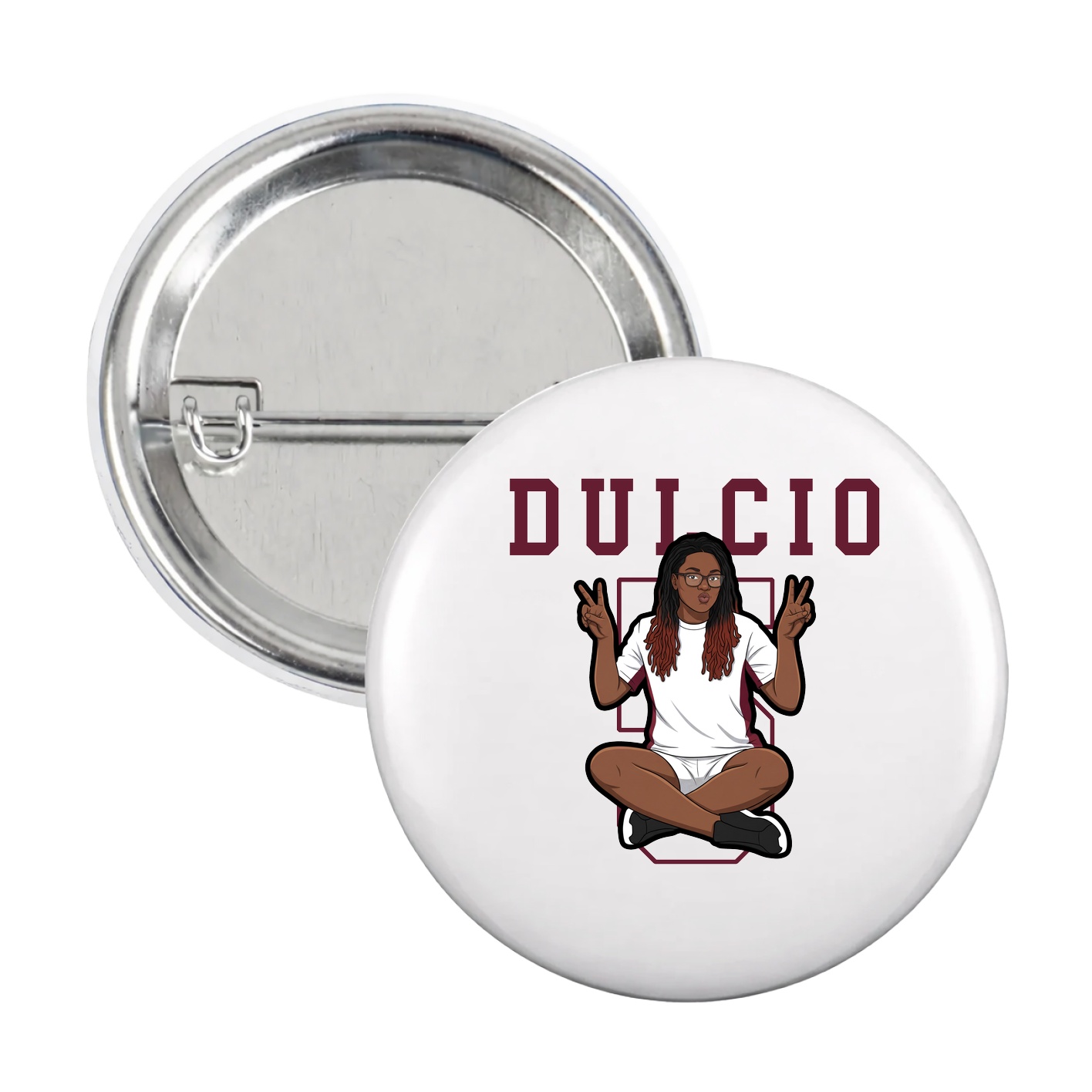 Game Day Button — Shirsey in White