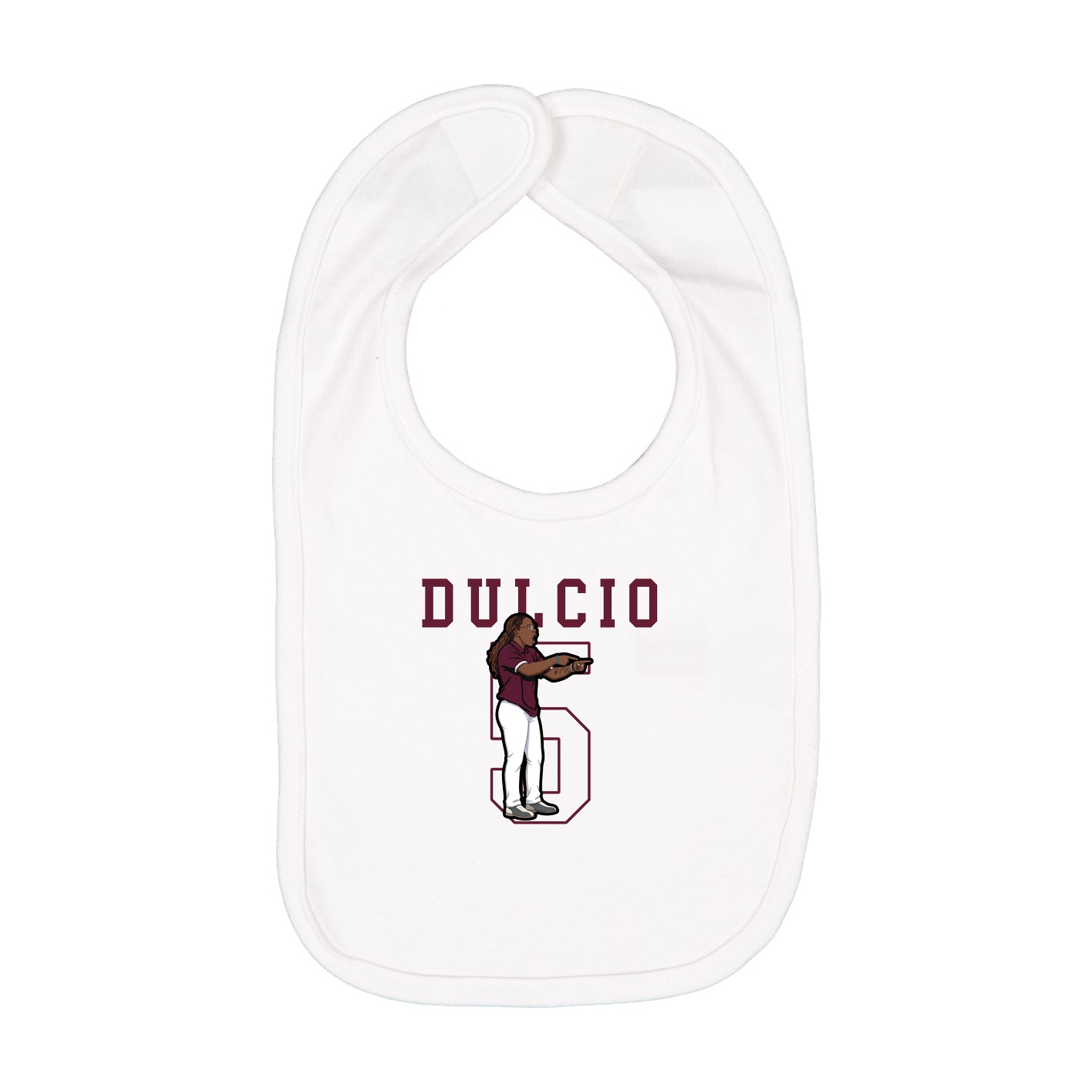 Infant Bib — Shirsey in White