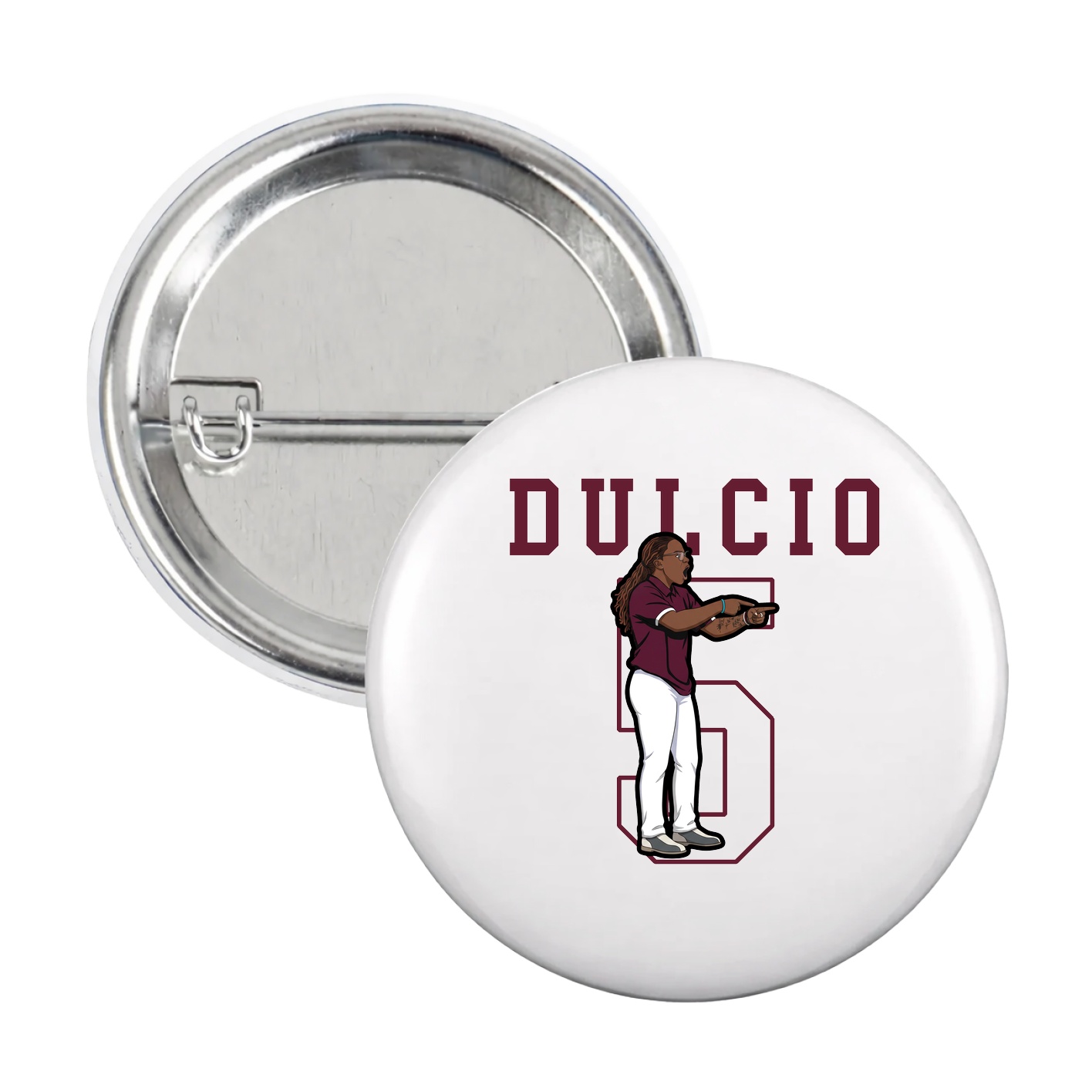 Game Day Button — Shirsey in White