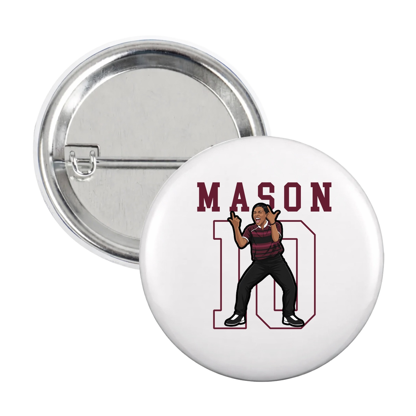 Game Day Button — Shirsey in White