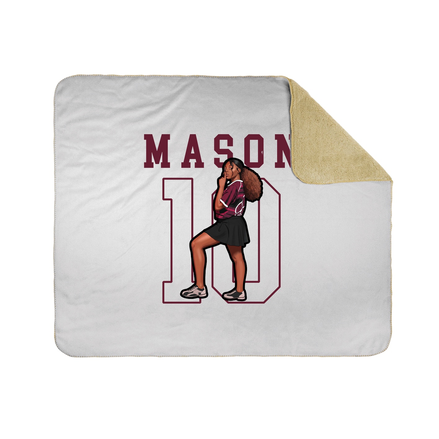 Throw Blanket — Shirsey in White
