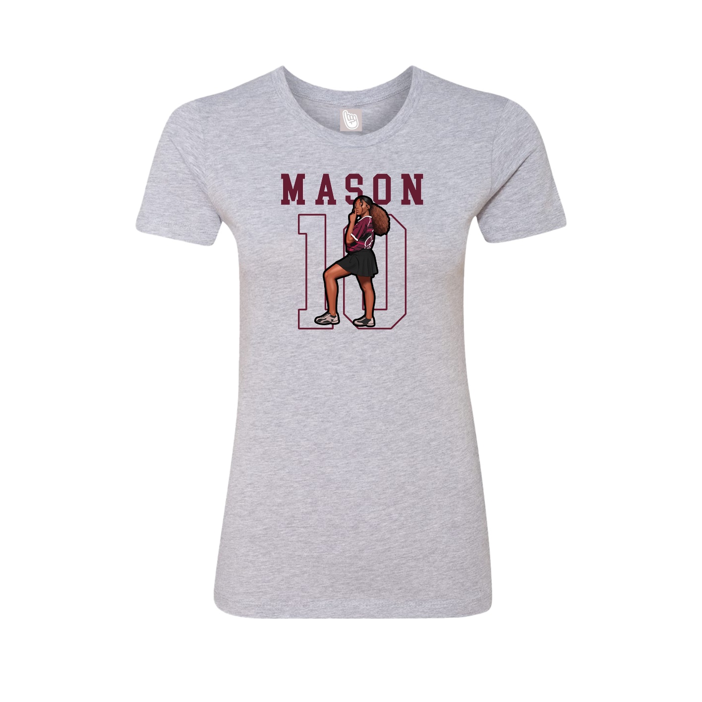 Fitted Women's Tee — Shirsey in Grey