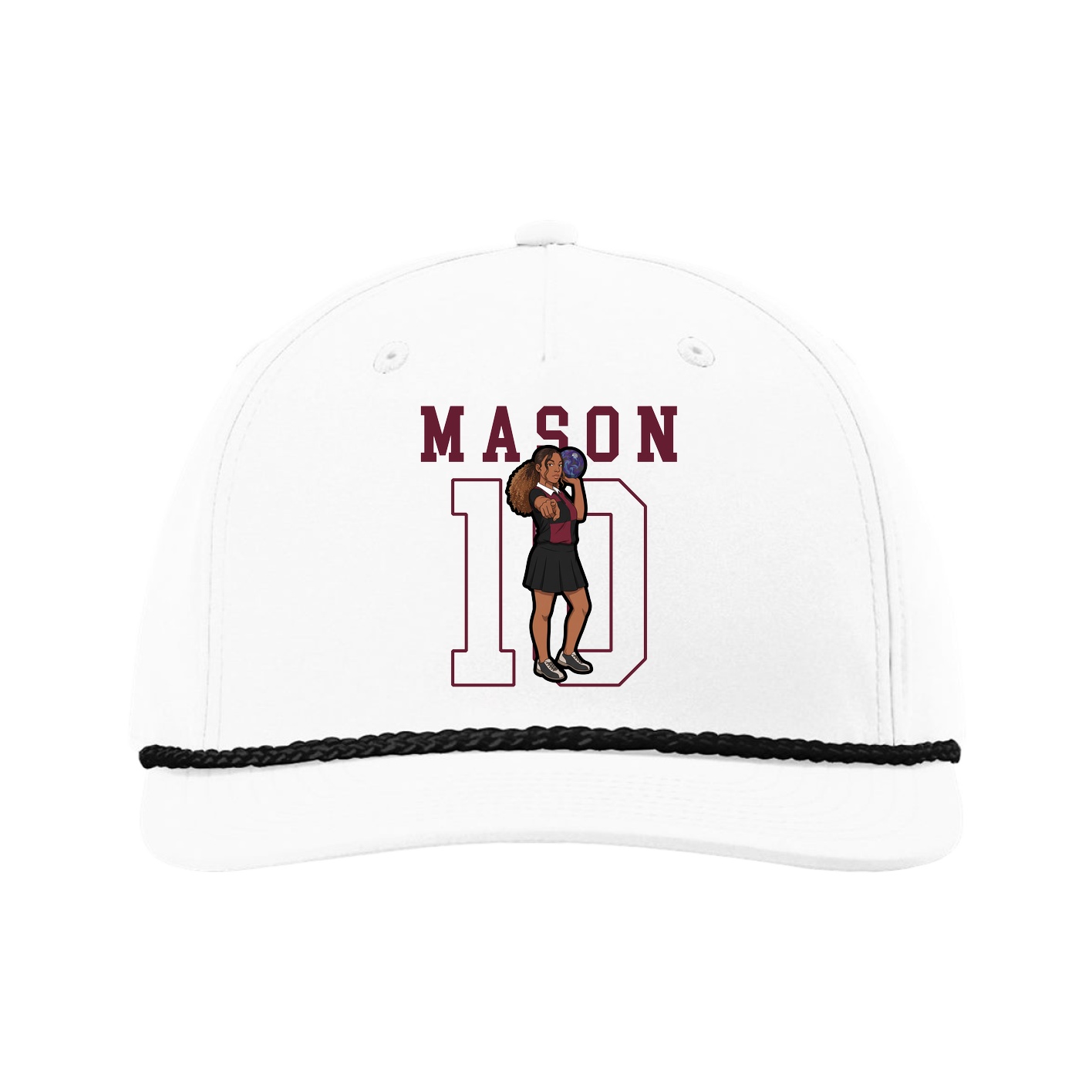 Five-Panel Classic Rope Cap — Shirsey in White